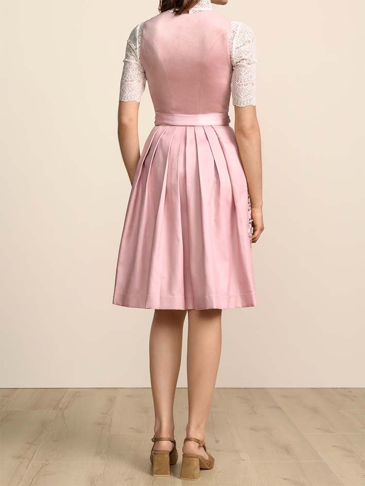 Krüger Madl Dirndl Dirndl Lovira 60cm Länge rose
