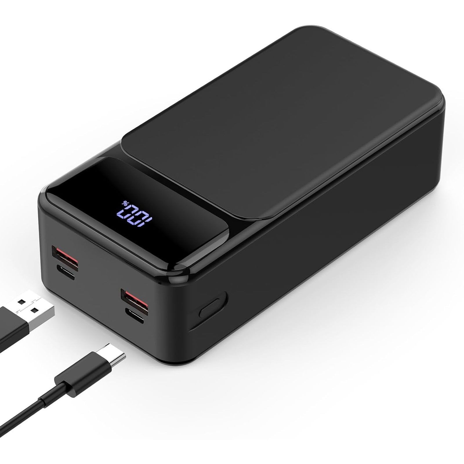 Pdgrid 50000mAh 22.5W Schnellladung Große Kapazität Tragbare Powerbank 23A 50000 mAh, für iPhone, Samsung, iPad