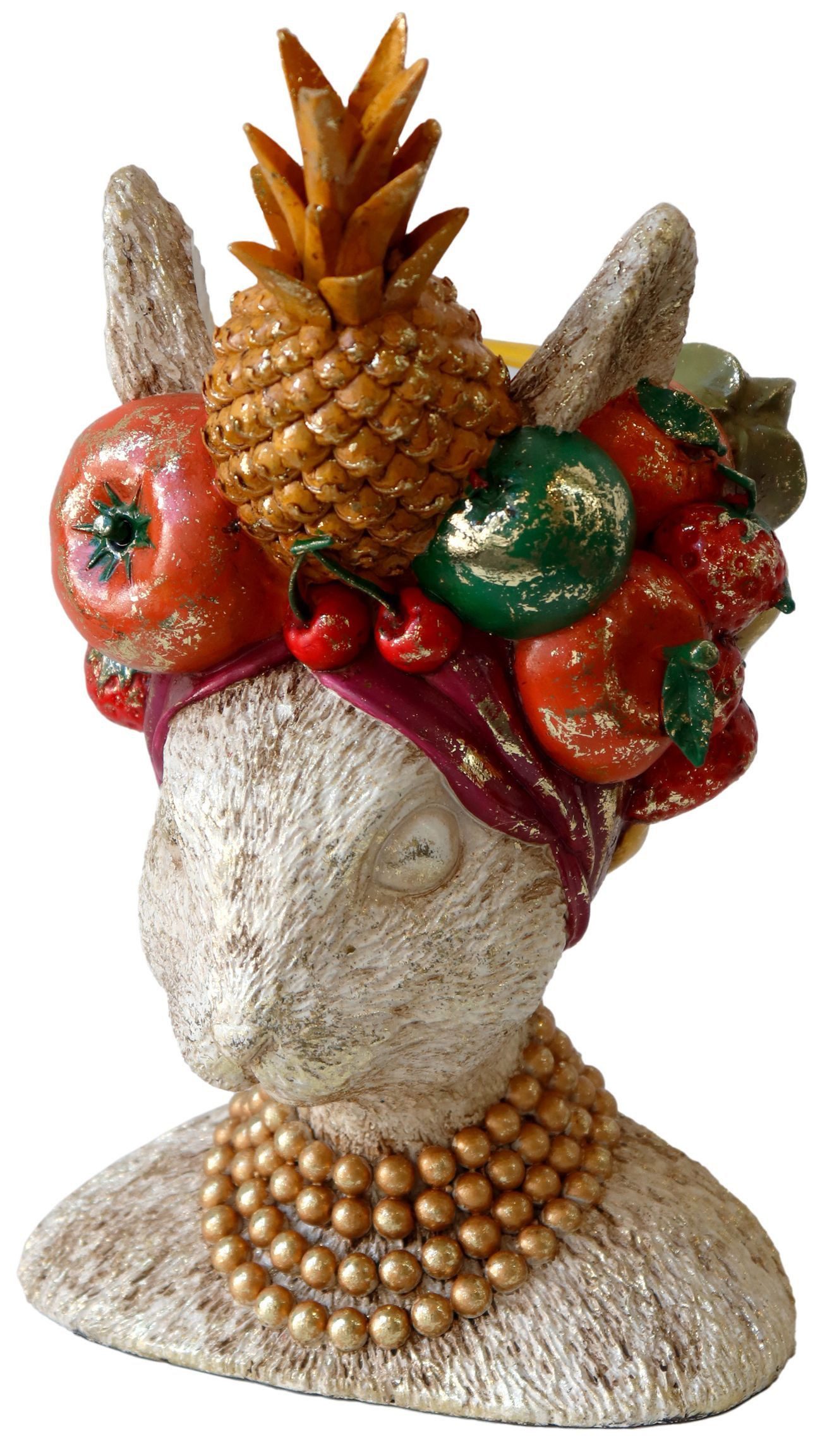 FURNARO Dekovase (1 St), Farbiger Hase im Boho-Stil als originelle 3D-Figur