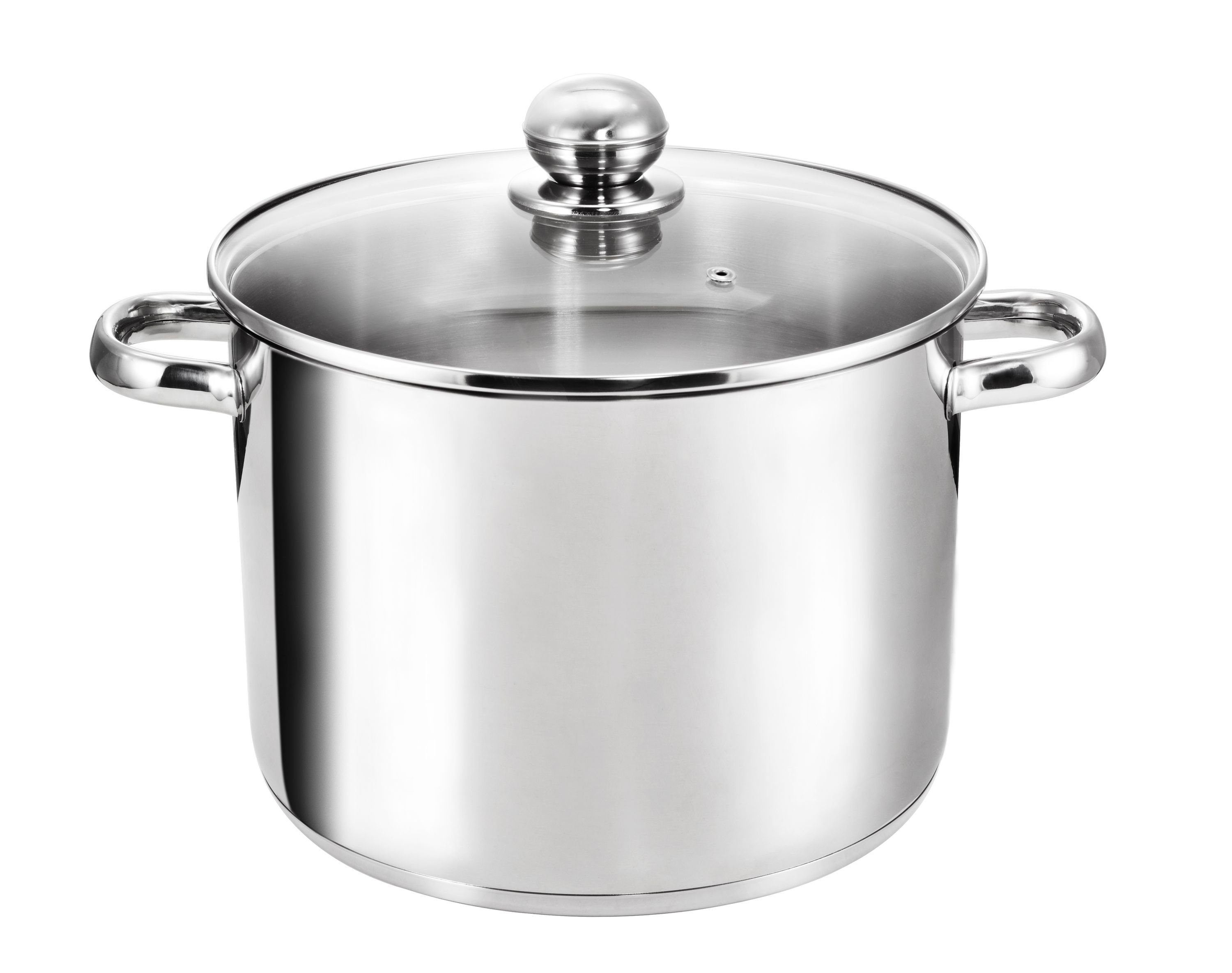 Kopf Kochtopf Grandis 24 cm, Edelstahl, großer Topf, für Induktion geeignet, Ø 24 cm, Höhe 20 cm, 9 Liter