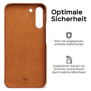 wiiuka Smartphone-Hülle skiin MORE Handyhülle für Samsung Galaxy S23 Plus, Handgefertigt - Deutsches Leder, Premium Case