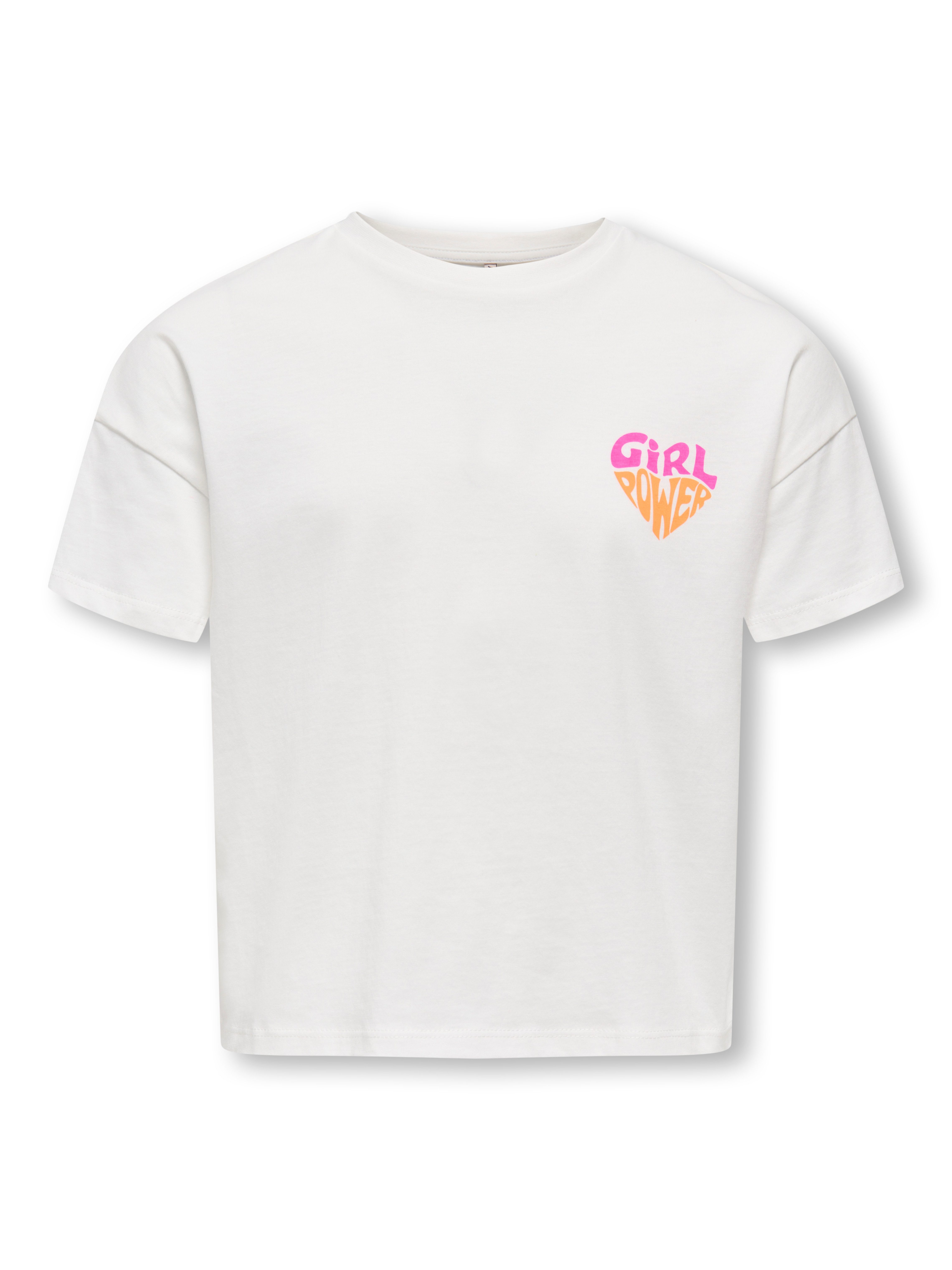KIDS ONLY T-Shirt KOGANNA LIFE SS GIRLHEART TEE FR JRS mit kleinem Brustmotiv