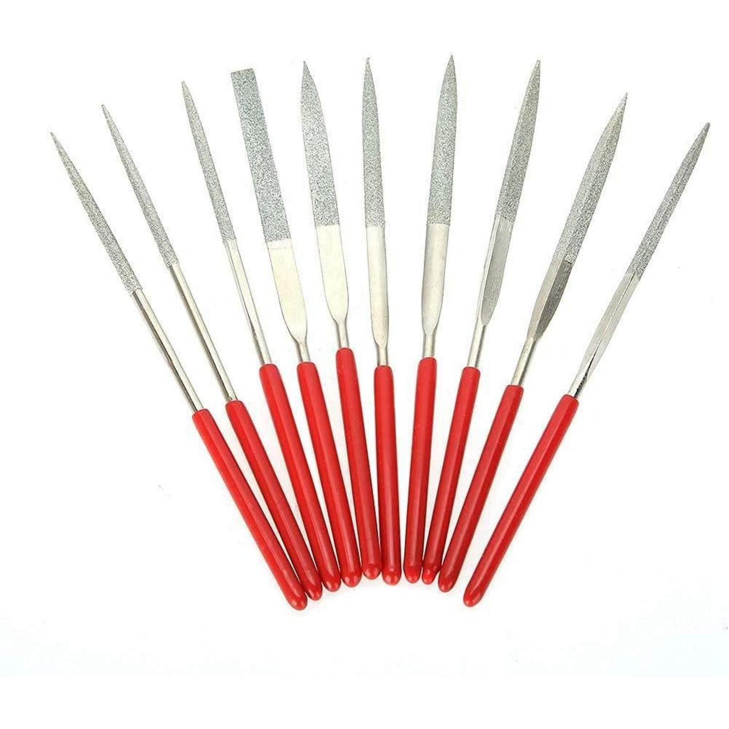 LuxusKollektion Werkstattfeile Mini Diamantfeilen Set 10tlg. 3x140mm, (10 St)