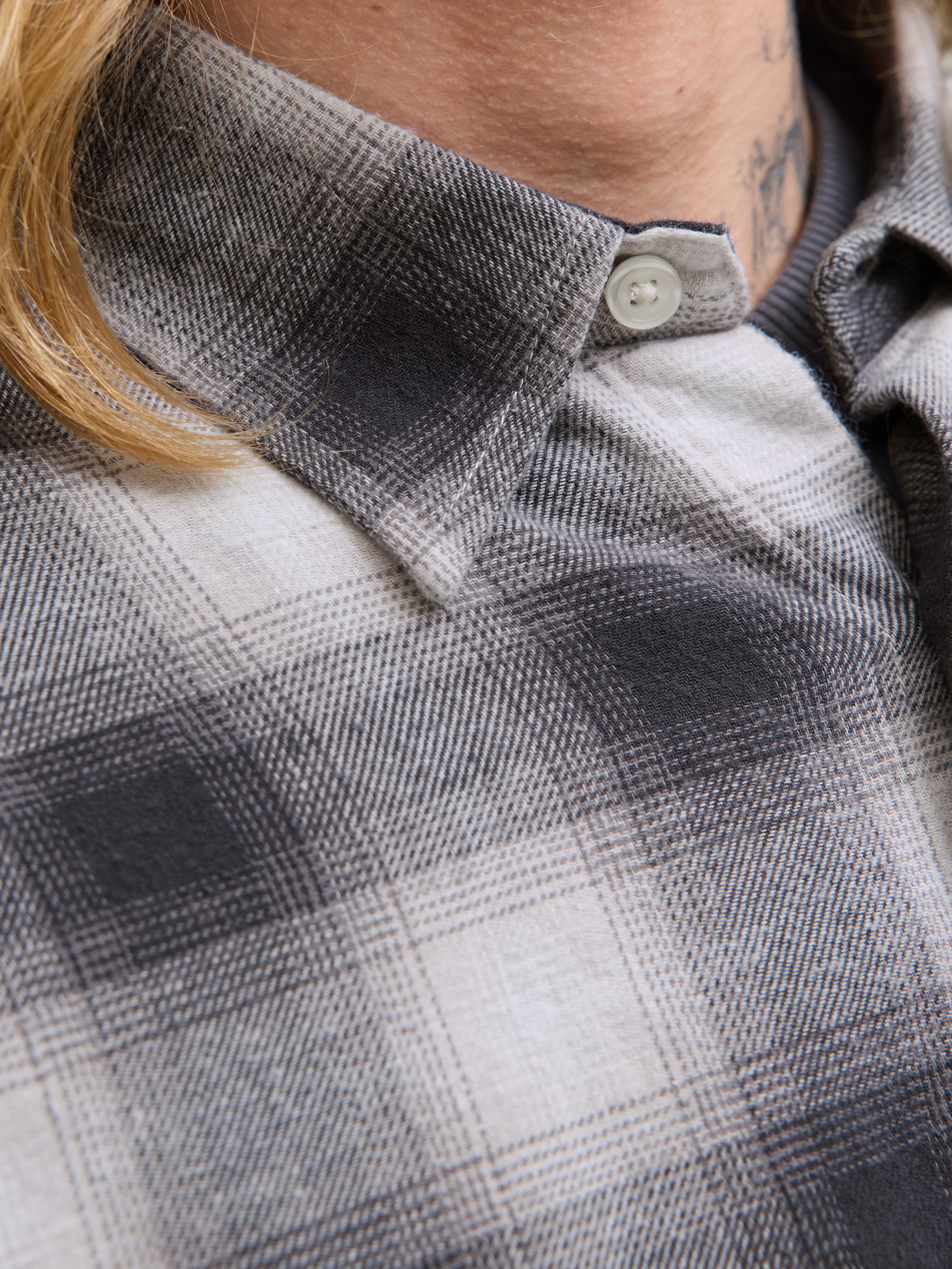 Jack & Jones Langarmhemd JCOCOVER CHECKED FLANNEL SHIRT LS