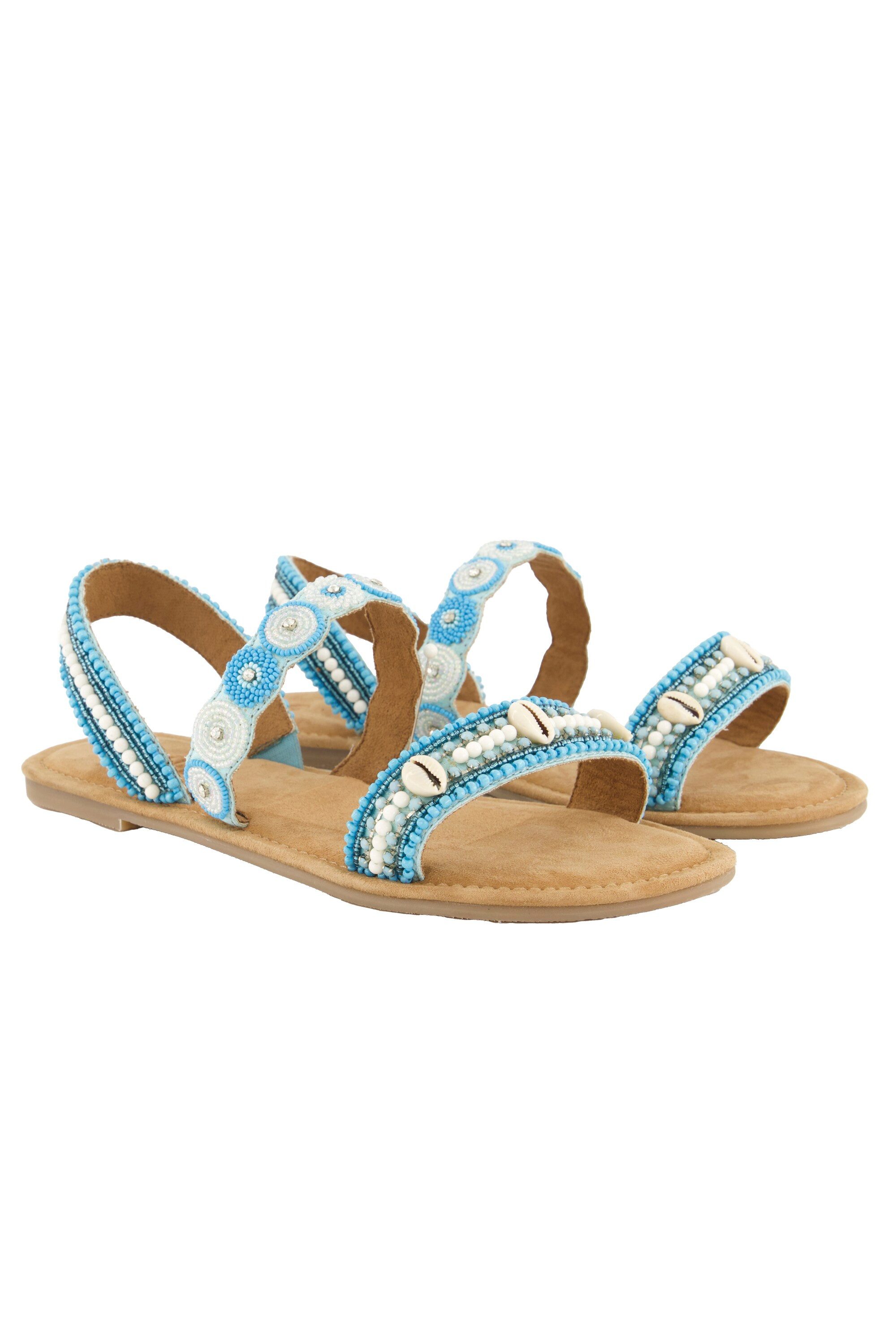 Ulla Popken Sandalen Perlenstickerei Memory Foam Weite H Sandalette