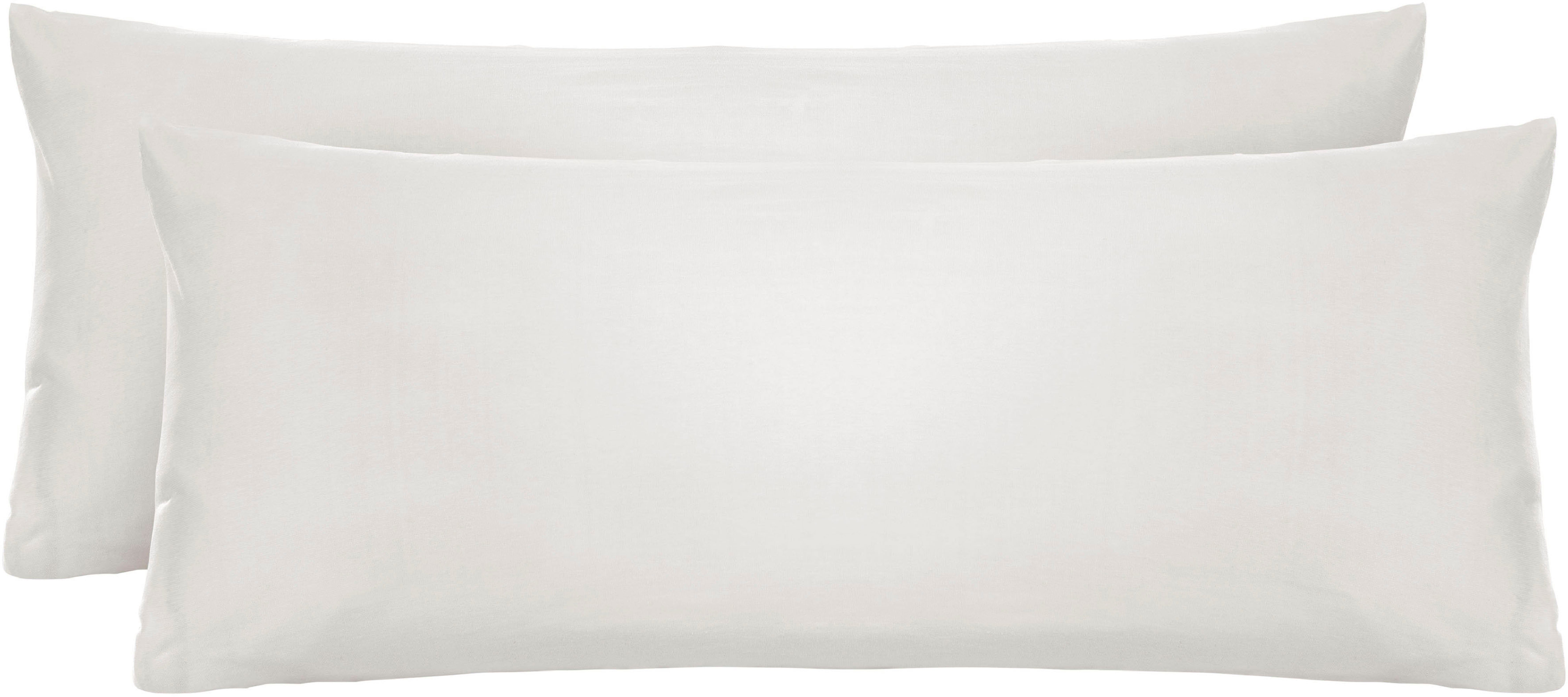 Biberna Kissenbezug Michi Feinjersey mit Reißverschluss, (2 Stück), verschi günstig online kaufen