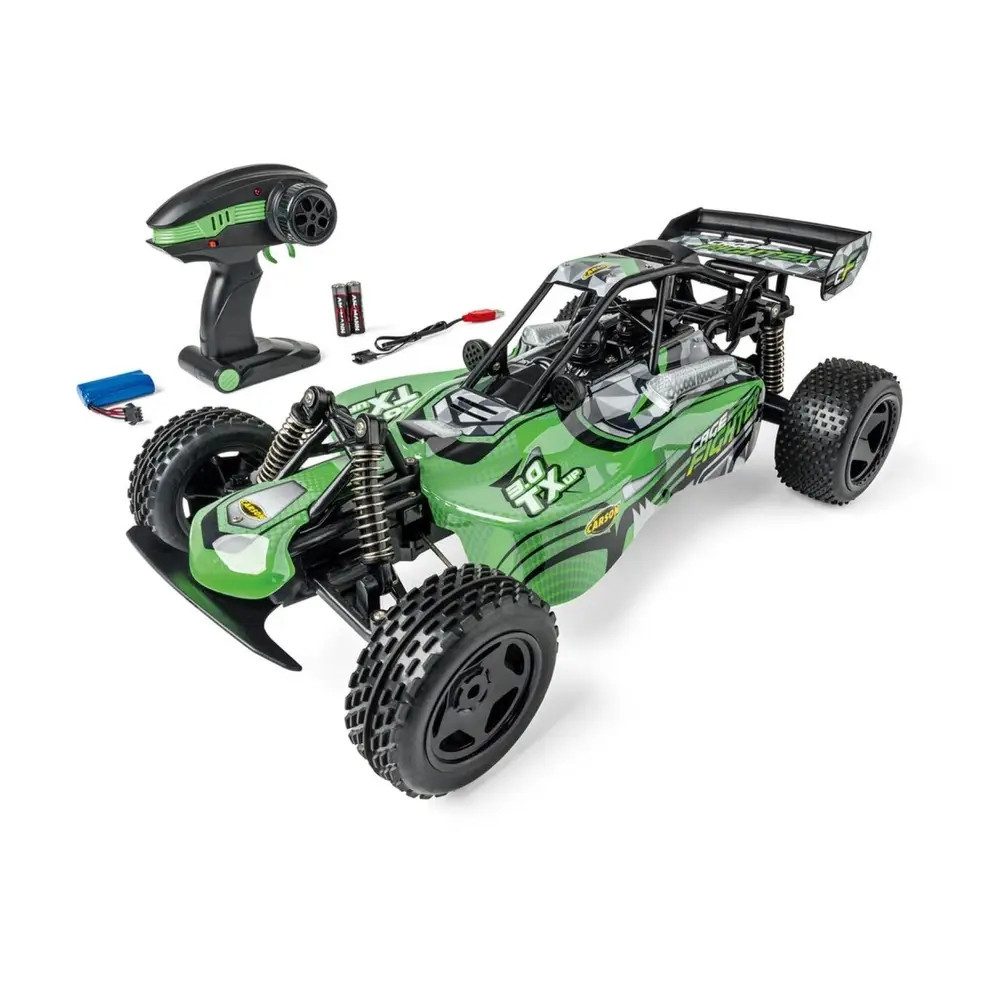 TAMIYA-CARSON Modellauto CARSON 1:10 Cage Fighter 2.4GHz 100% RTR grün