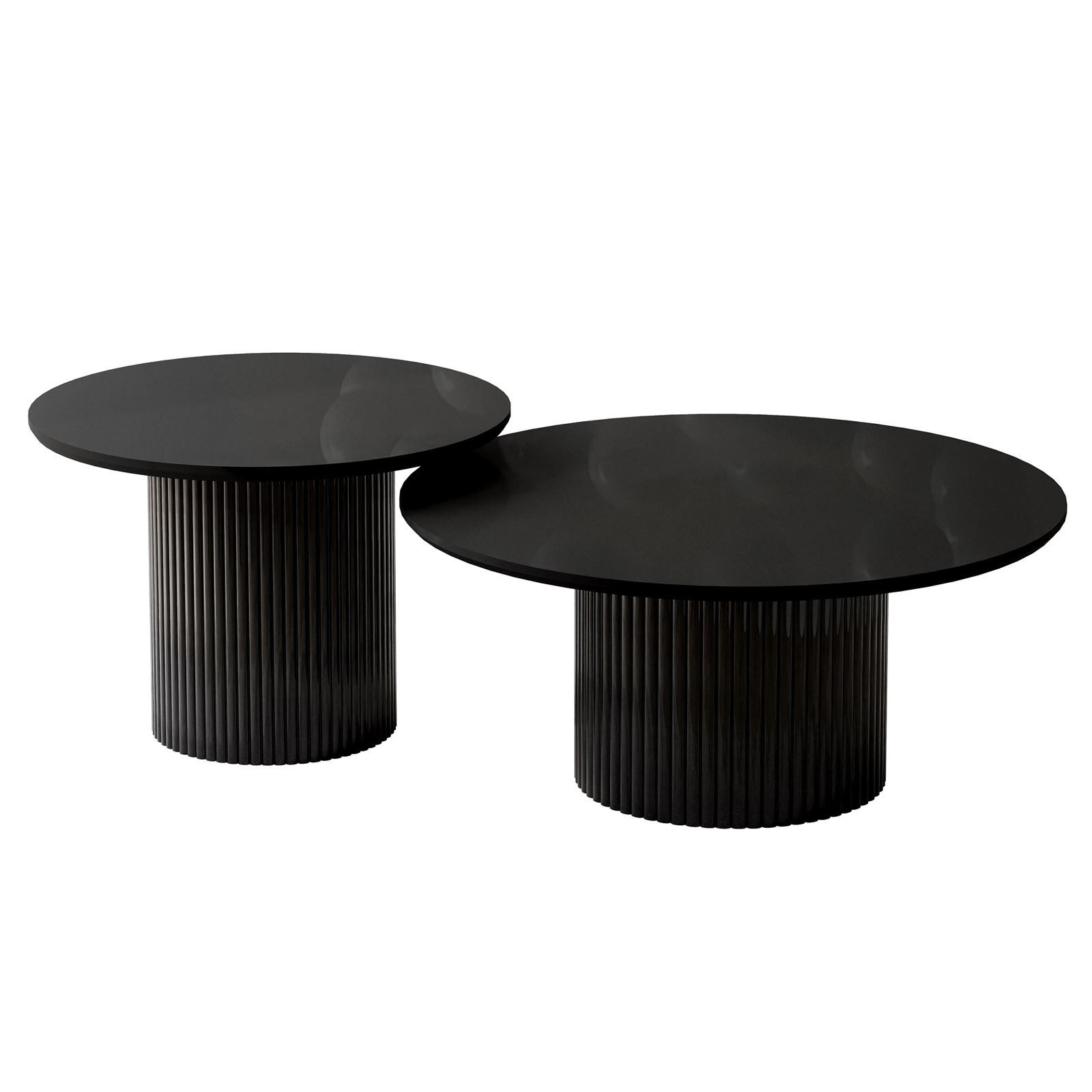 yourhouse24 Couchtisch Set OVI 2in1 Riffel-Design günstig online kaufen