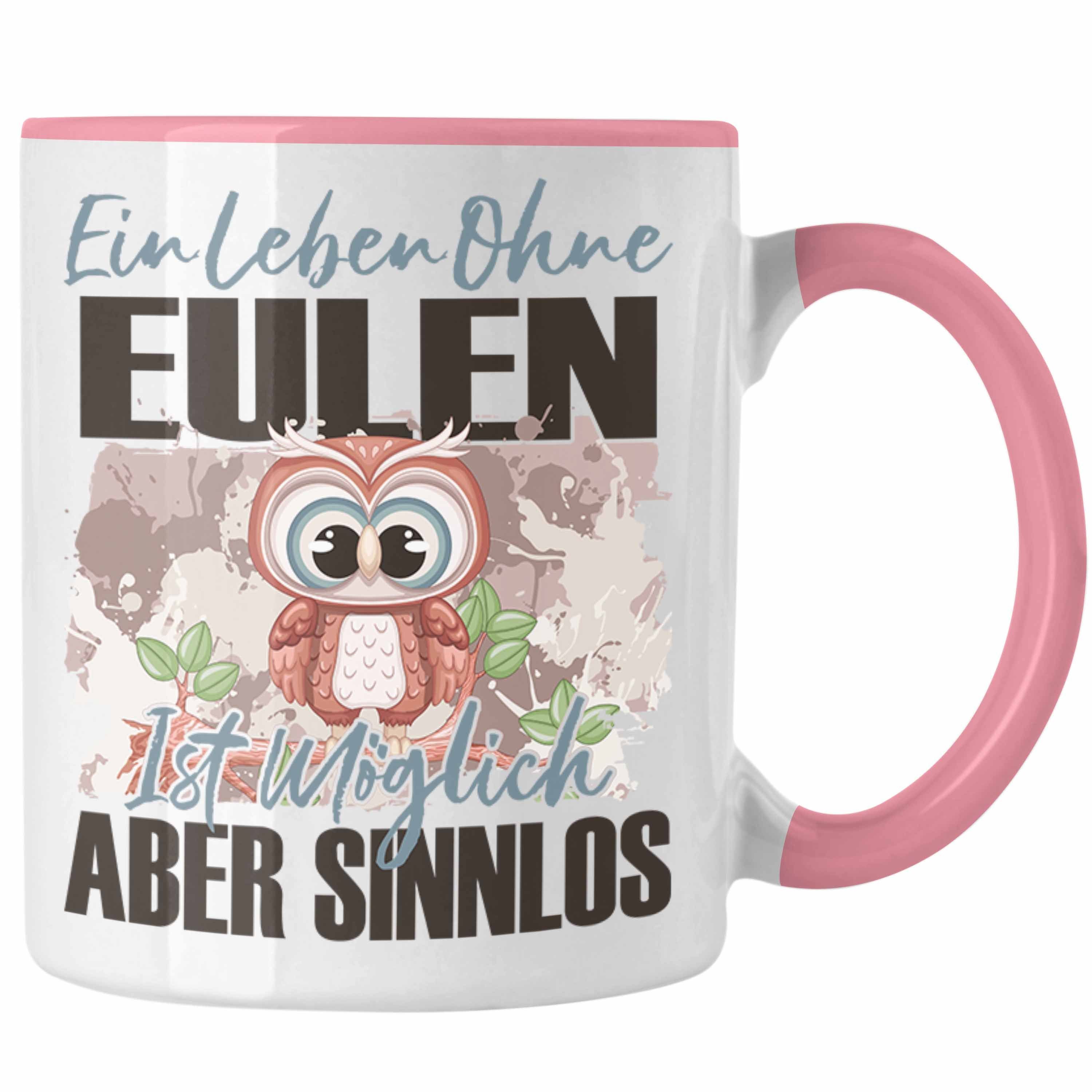 Trendation Tasse Trendation Eule Tasse Geschenk Spruch Eulen