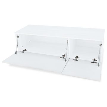 vidaXL TV-Schrank TV-Schränke 2 Stk. Holzwerkstoff 120x40x34 cm Hochglanz Weiß (2-St)