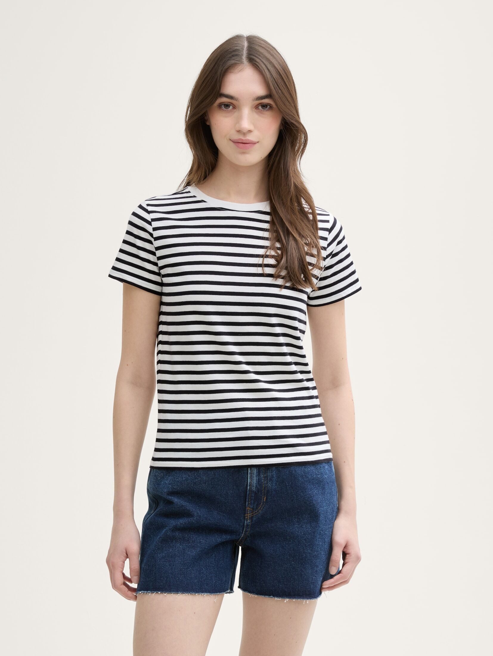 TOM TAILOR Denim T-Shirt T-Shirt mit Streifenmuster T-Shirt mit Streifenmuster