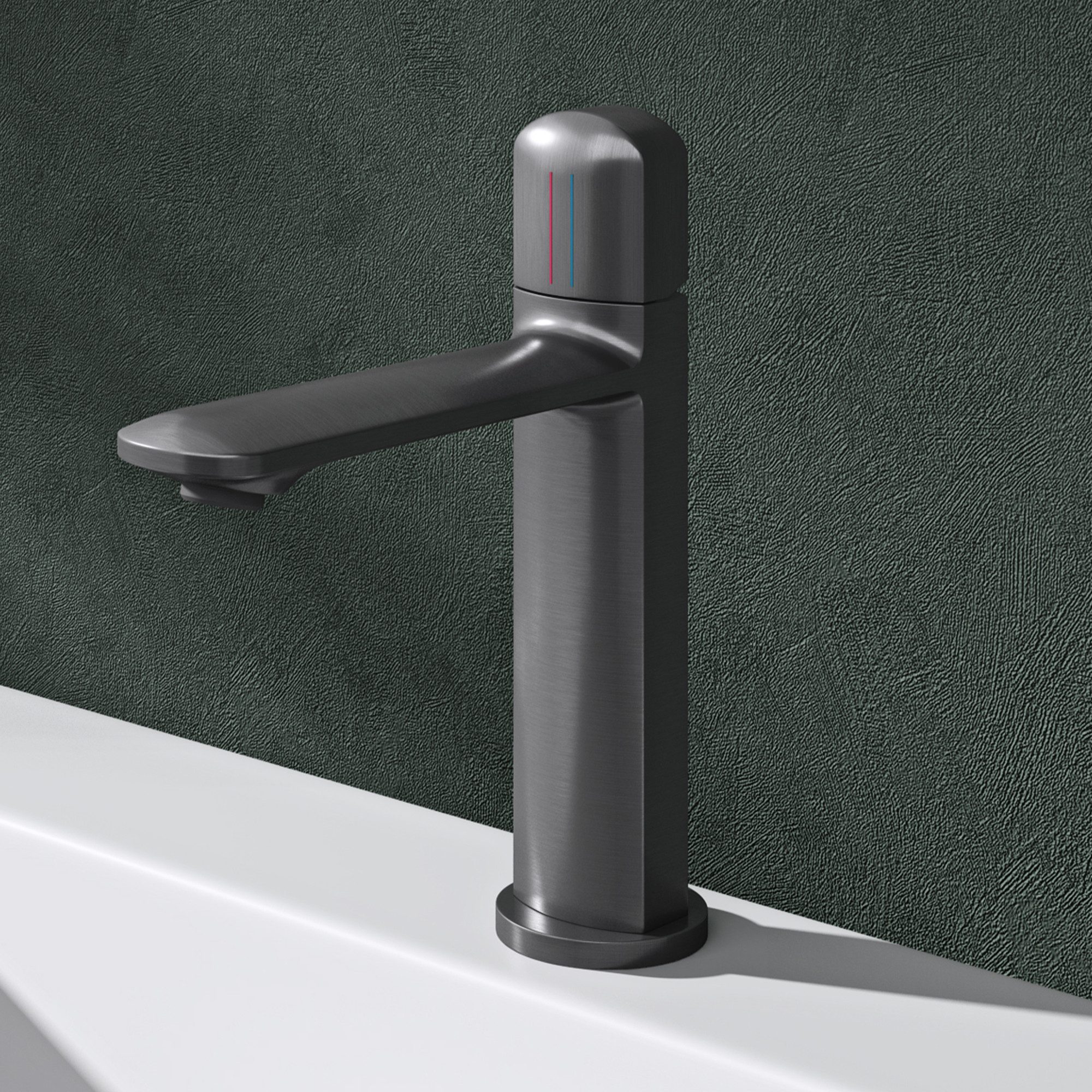 Mai & Mai Waschtischarmatur Armatur Bad Messing-Wasserhahn Einhebelmischer DIN-Anschlüsse WAO-1190 DIN-Anschlüsse