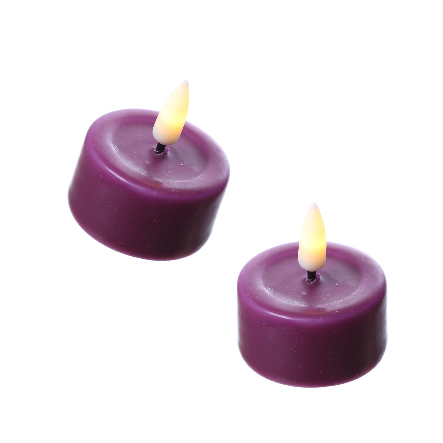 Deluxe Homeart LED-Kerze LED Teelichter Mia flackernd inkl. Batterien D: 4, günstig online kaufen