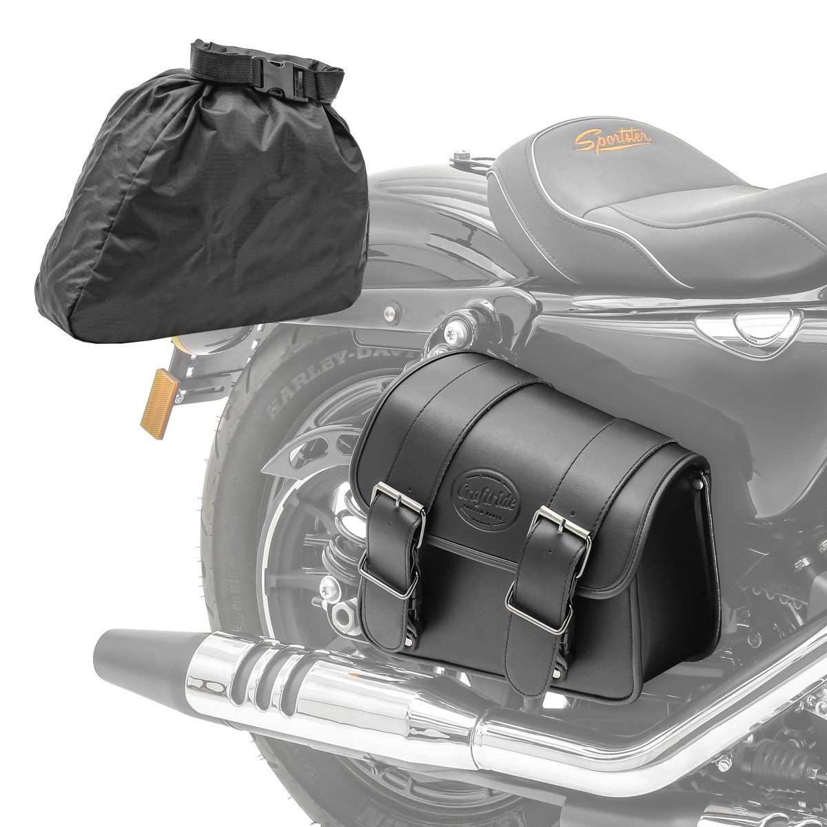 Craftride Satteltasche Satteltasche 8L für Triumph Speedmaster schwarz rechts