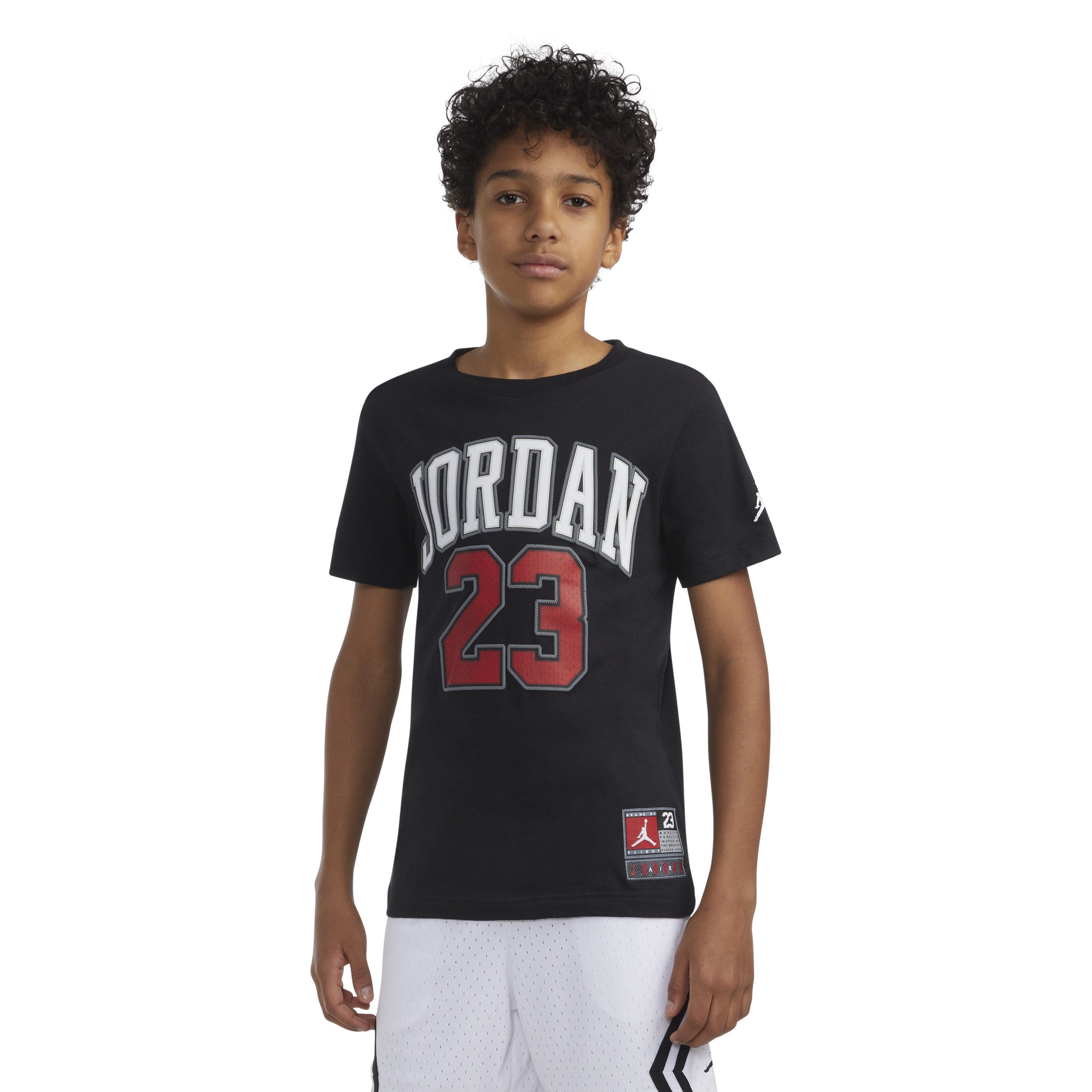 Jordan T-Shirt PRACTICE FLIGHT SS TEE mit Jordan-23-Schriftzug, Kurzarmdesign, aus Baumwolle und Polyester