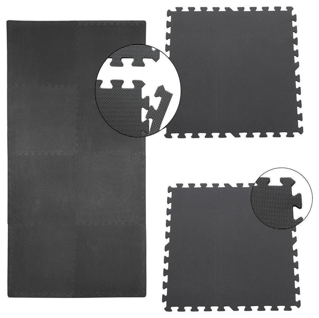 Sporttrend 24 Bodenmatte 8 Schutzmatten + 16 Randstücke, 2,88qm, Bodenmatte