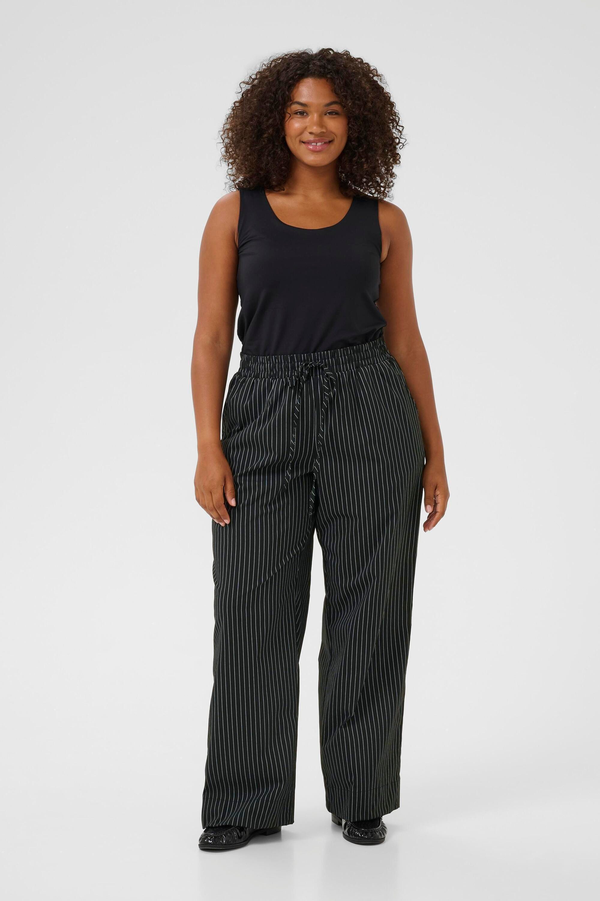 KAFFE Curve Stoffhose Casual Hose KCeloana Große Größen