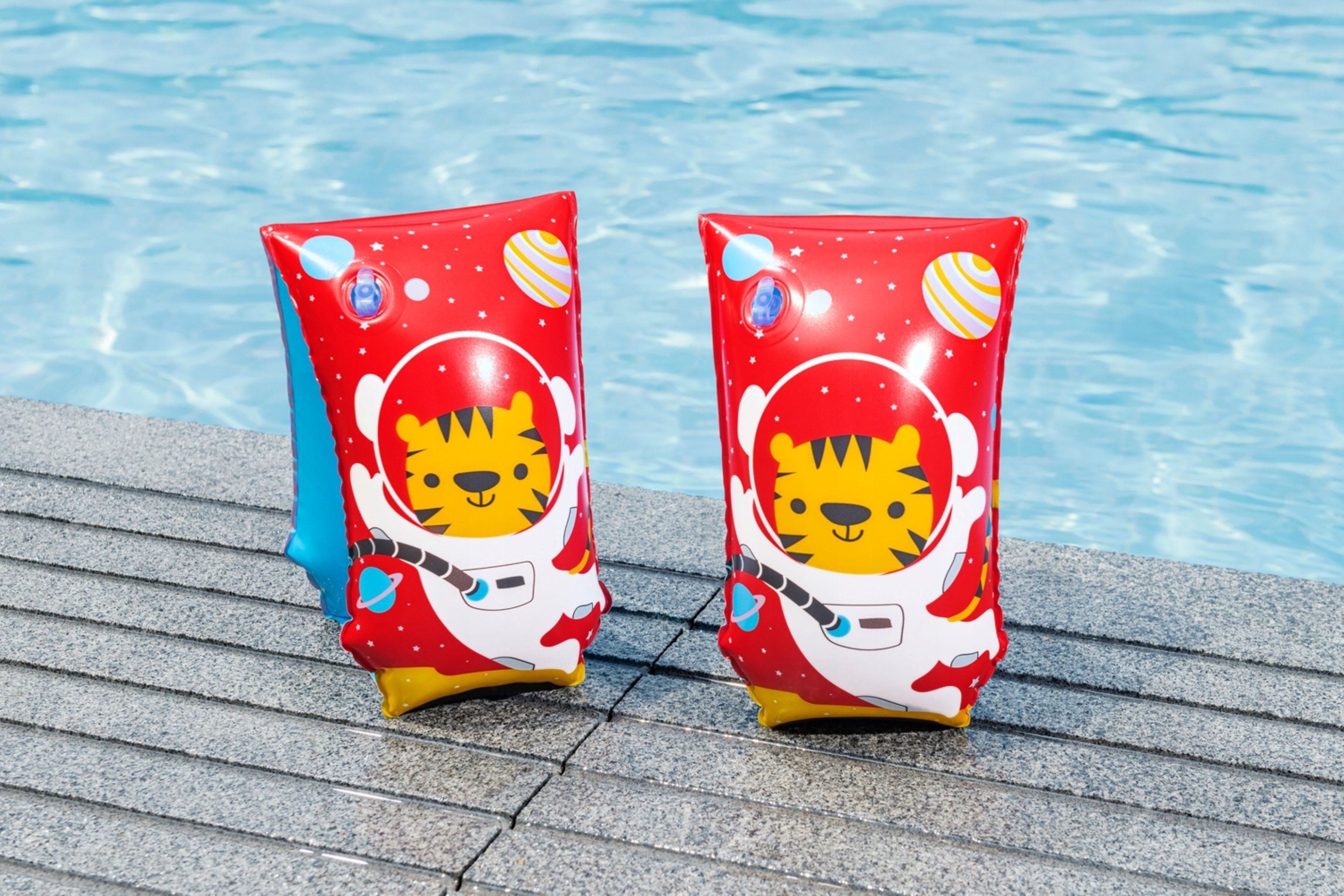Schwimmflügel Bestway Schwimmflügel 30x15cm Tiger Astronaut für Kinder 5–12 Jahre