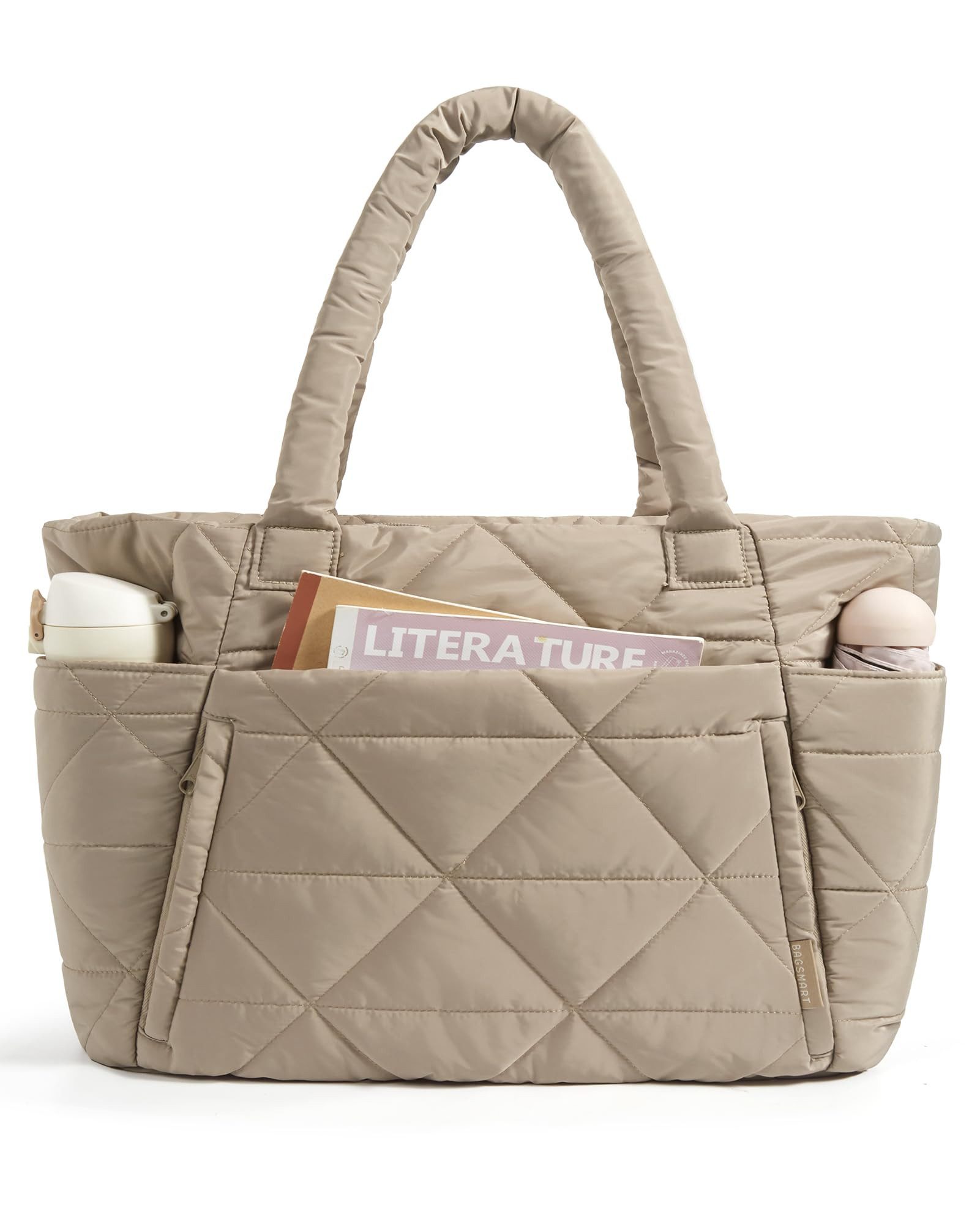 nsihing Schultertasche Handtasche damen Umhängetaschen crossbody bag, Große Stepp-Tasche mit Reißverschluss und mehreren Fächern