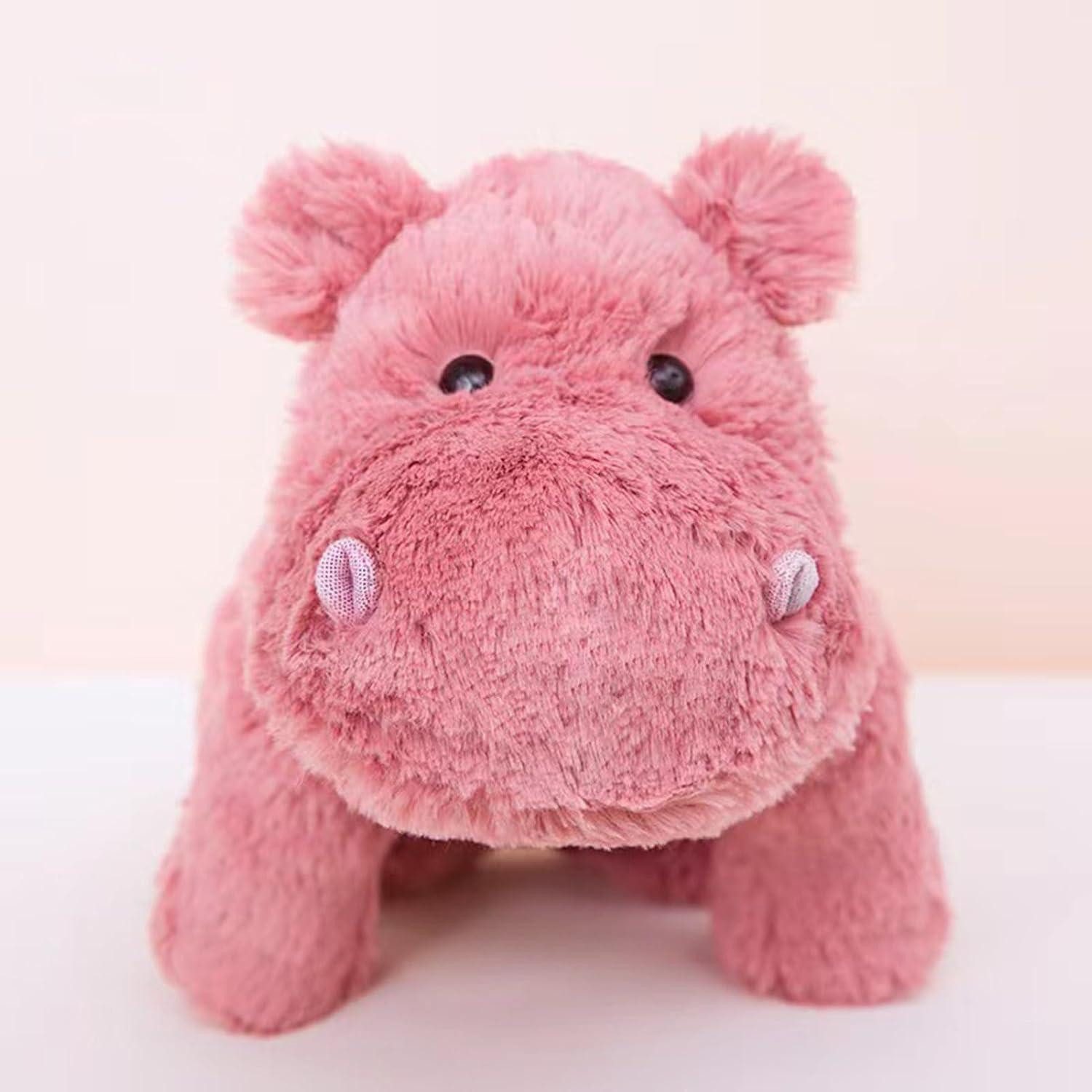 LuxusKollektion Kuscheltier Kuscheltier Nilpferd Plüsch rosa Stofftier Geschenk 35cm
