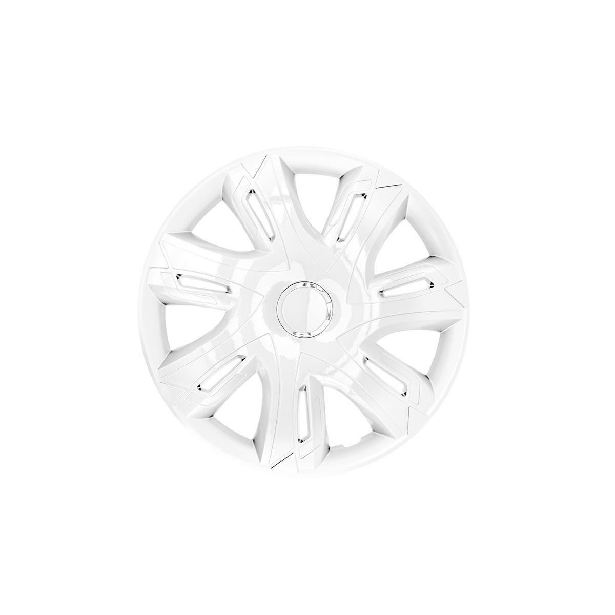 NRM Radkappe 4× NRM Radkappe SUPERNOVA 16" weiss, 16 in Zoll, (4-St) Radzierblenden für Stahlfelgen Radkappen Satz 4er Set 16"