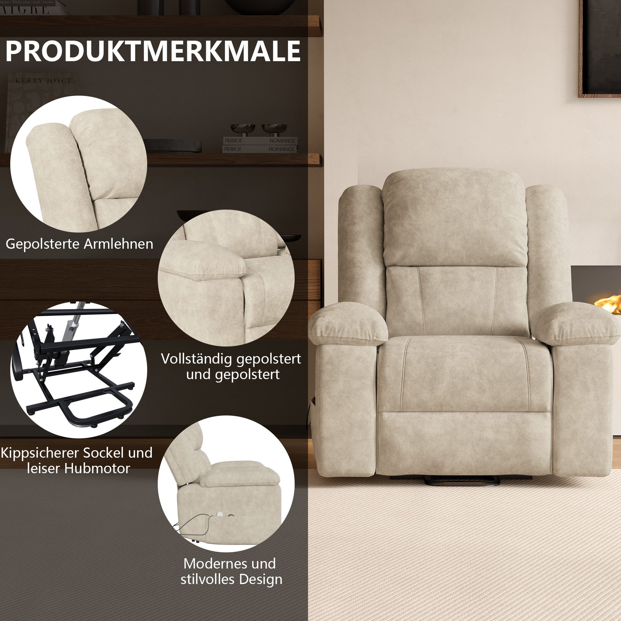 Furnishings Home TV-Sessel Elektrischer Massage-Entspannungssessel, Schlafs günstig online kaufen
