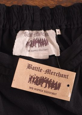 Battle Merchant Wikinger-Kostüm Weite Mittelalter-Hose Hermann, schwarz, Gr. S