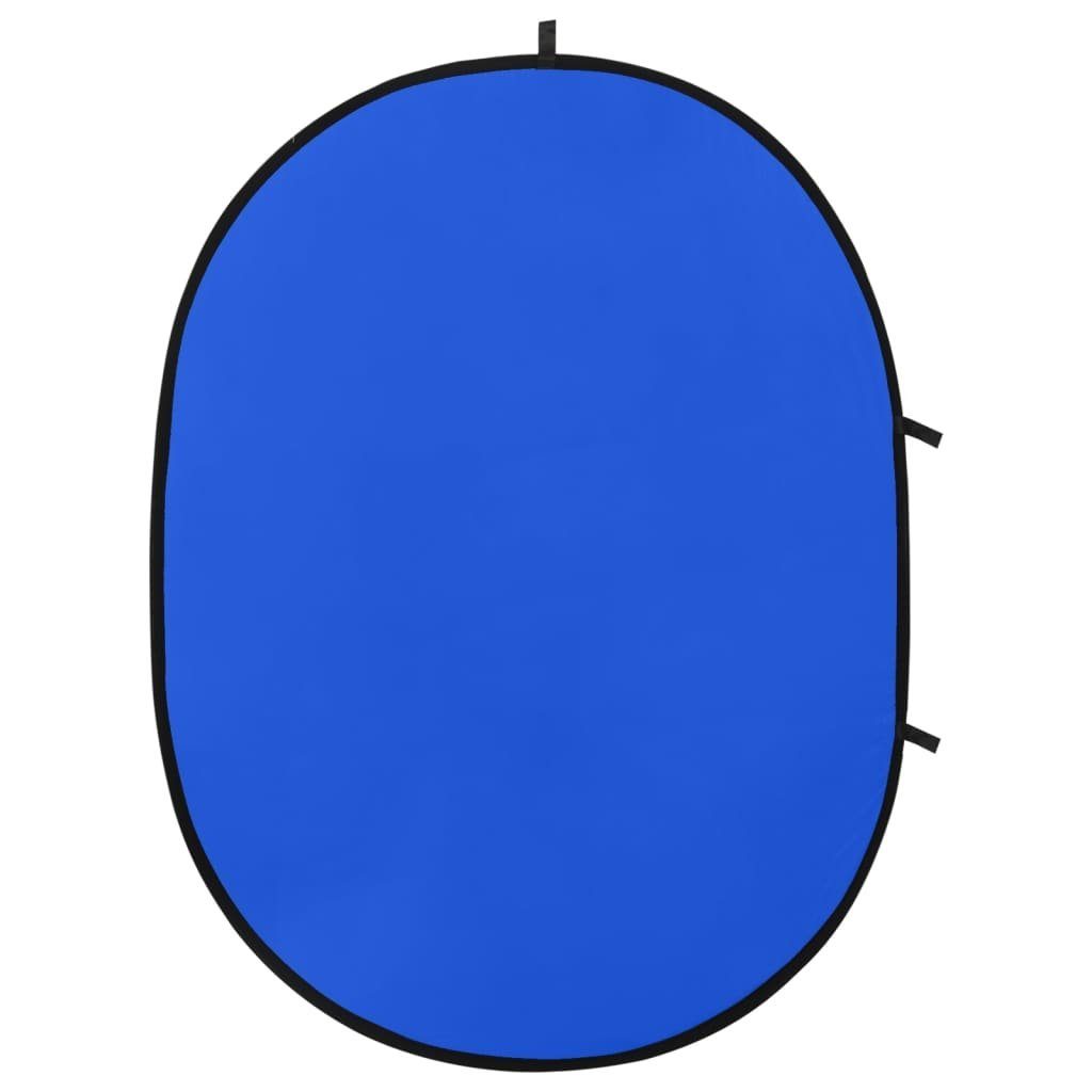 200x150 cm Blau Foto-Hintergrund Oval Fotohintergrund vidaXL Grün und Blau 2-in-1 Grün