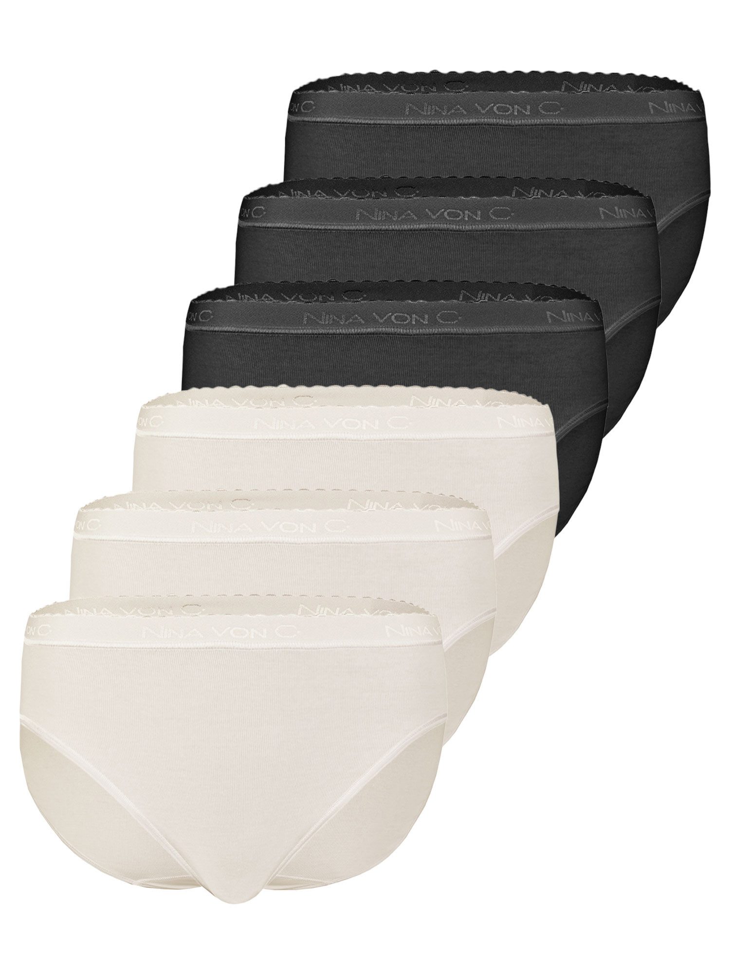 Hüftslip 6er Pack Damen Midislip Slipboutique