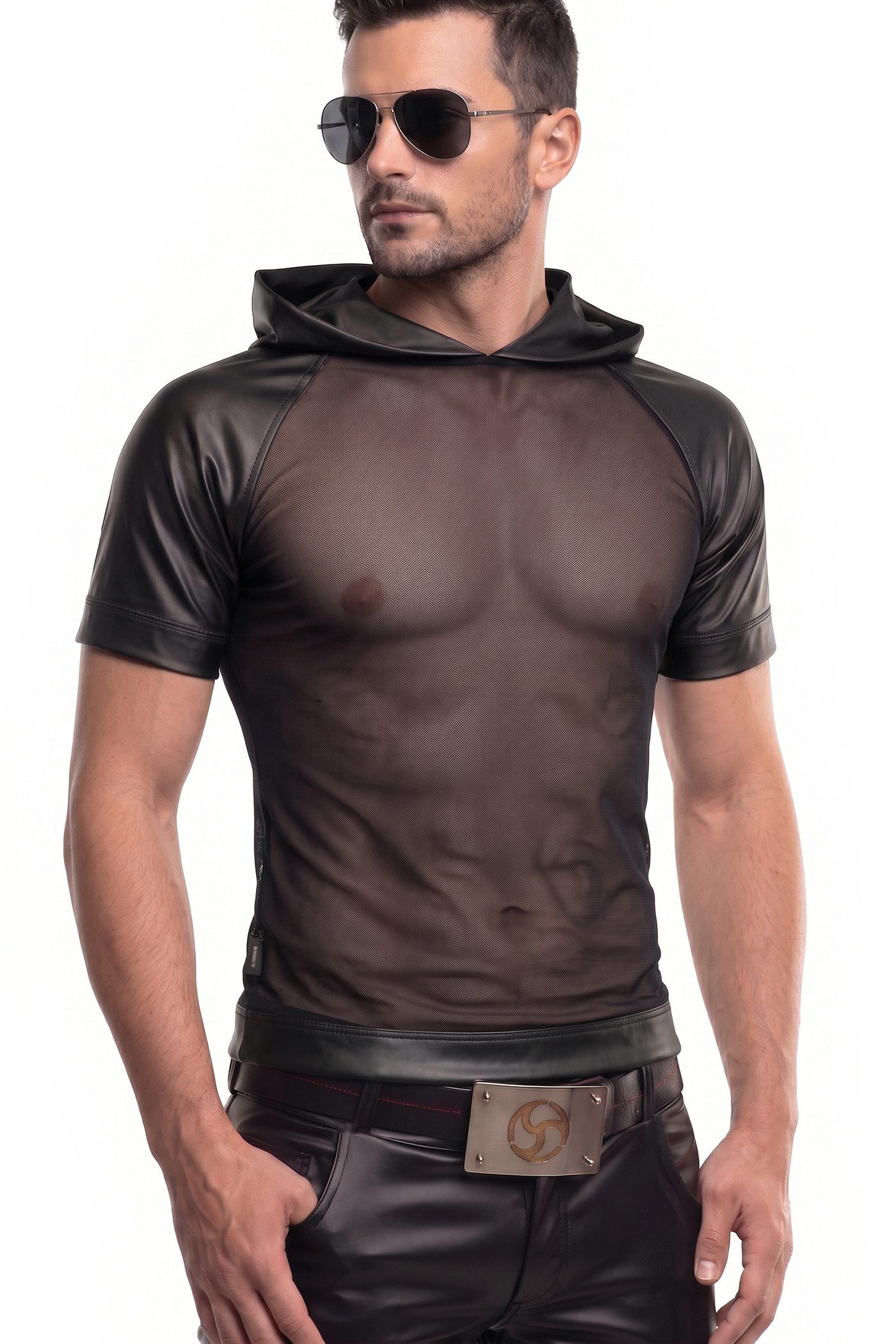 Regnes Fetish Planet T-Shirt Herren-Shirt in schwarz - L