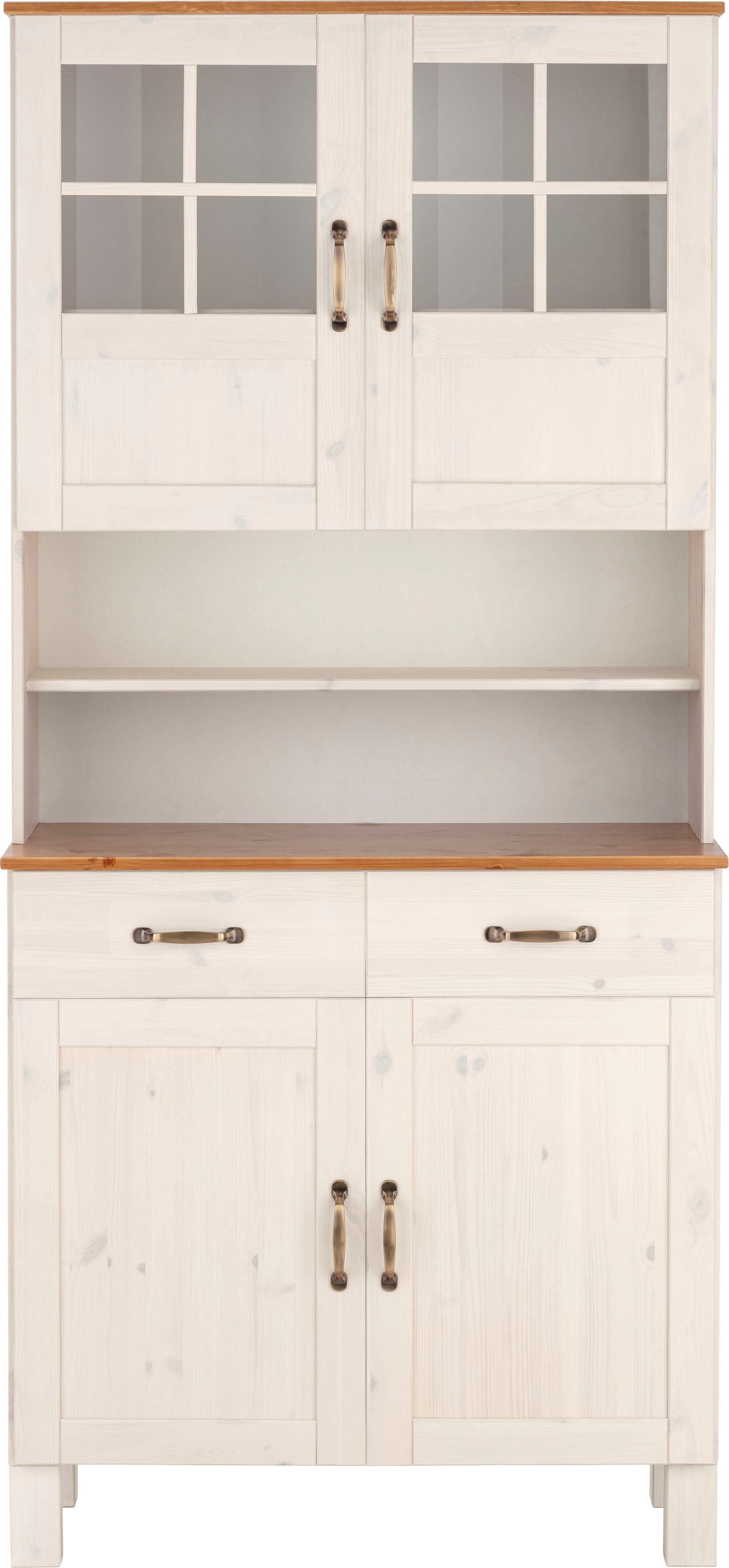 Home affaire Küchenbuffet Alby Breite 85 cm, 2 Glastüren