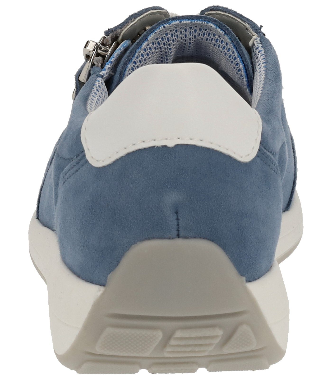 Ara Sneaker Veloursleder Weiß Blau Sneaker