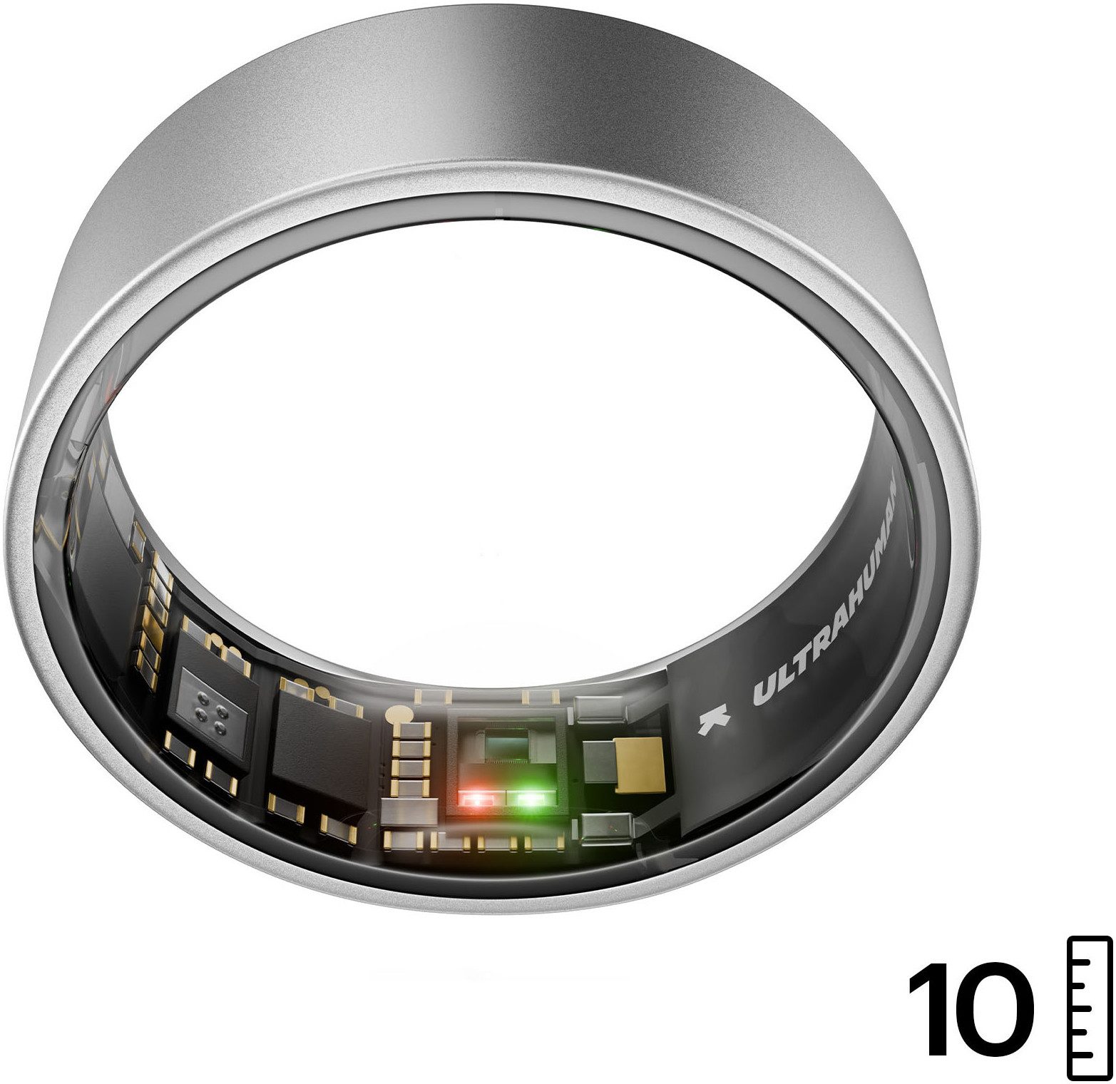 Ultrahuman Activity Tracker Smartring AIR - Size 10, Schlaf- und Fitness-Tracker für Frauen und Männer