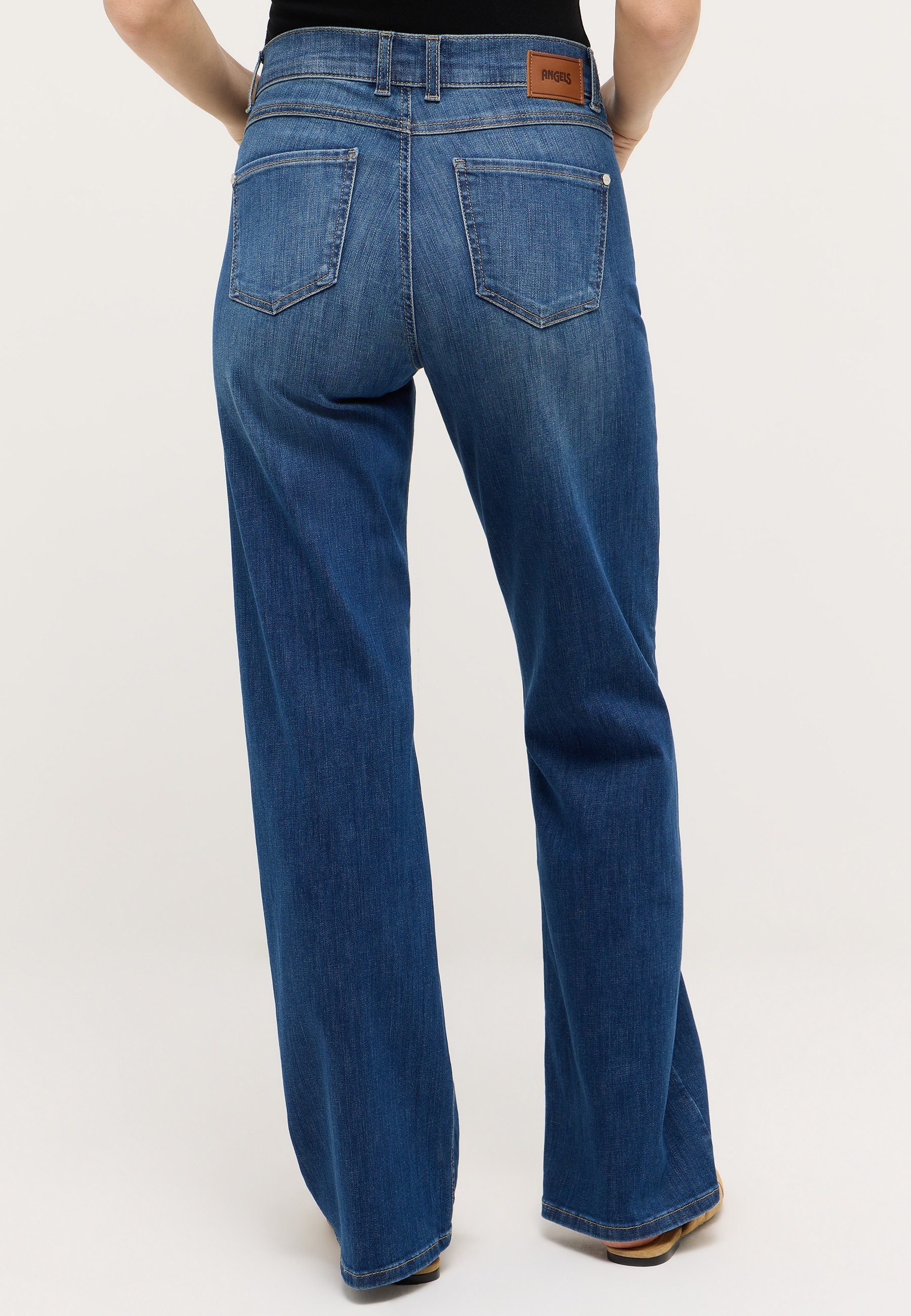 ANGELS High-waist-Jeans Liz Smart mit ausgestelltem Bein und Stretch