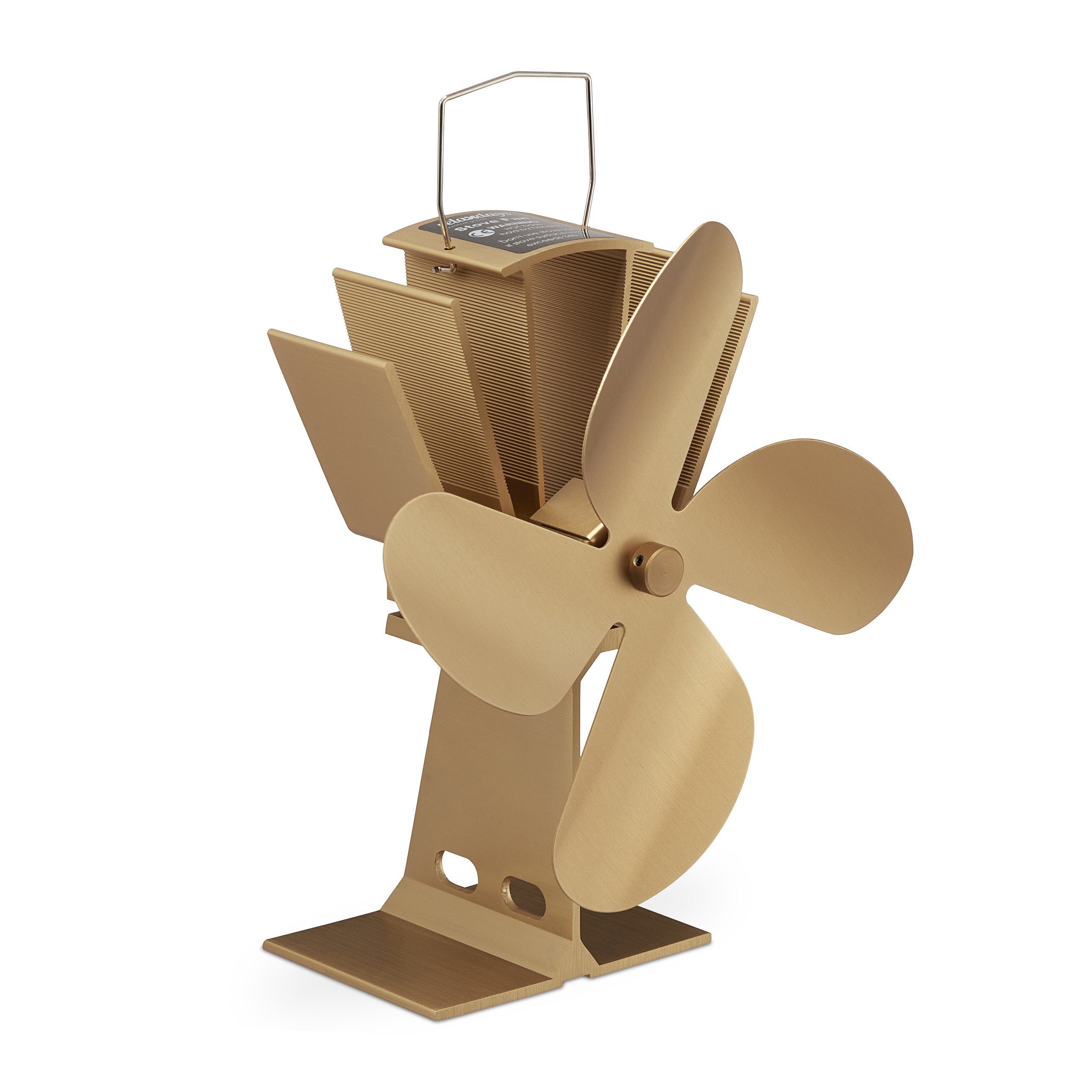 relaxdays Kaminventilator Ofenventilator ohne Strom, Bronze günstig online kaufen