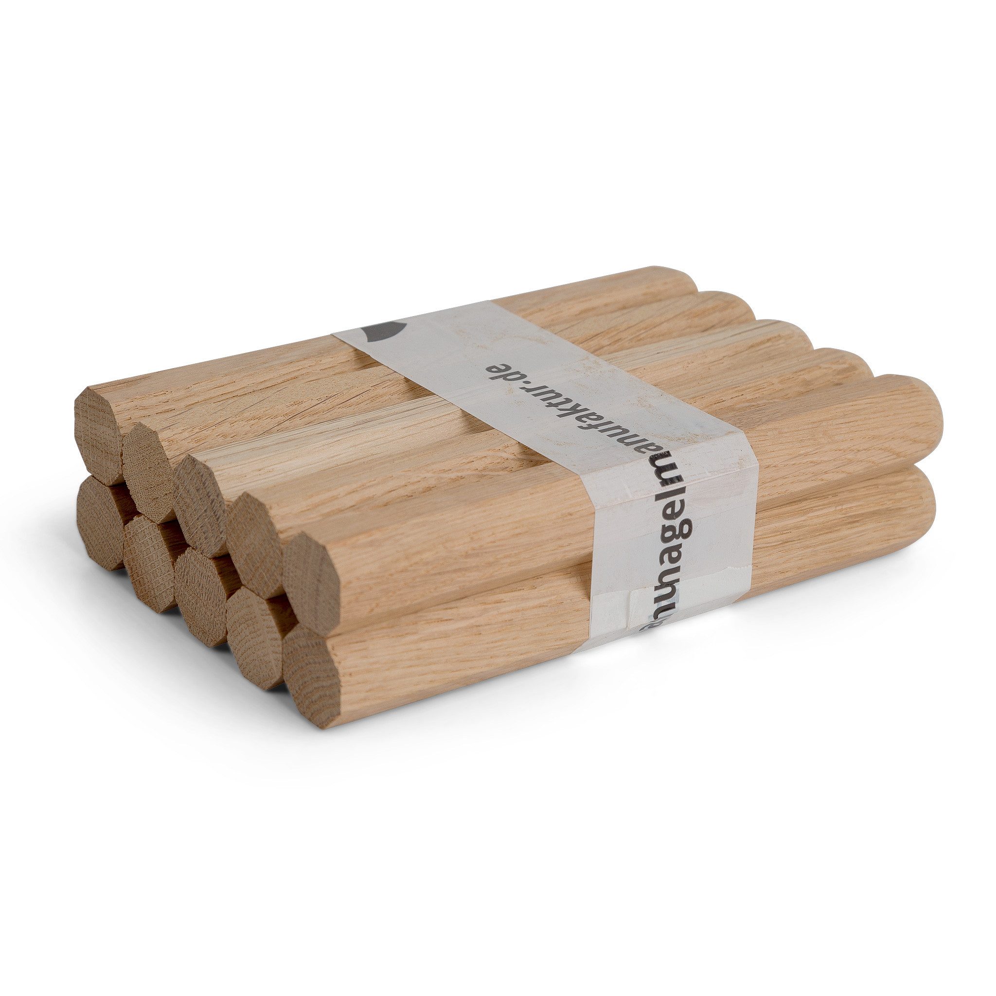 Woodsellers Bastelnaturmaterial 10 Holznägel – Eiche universal – Ø 14 mm x L 180