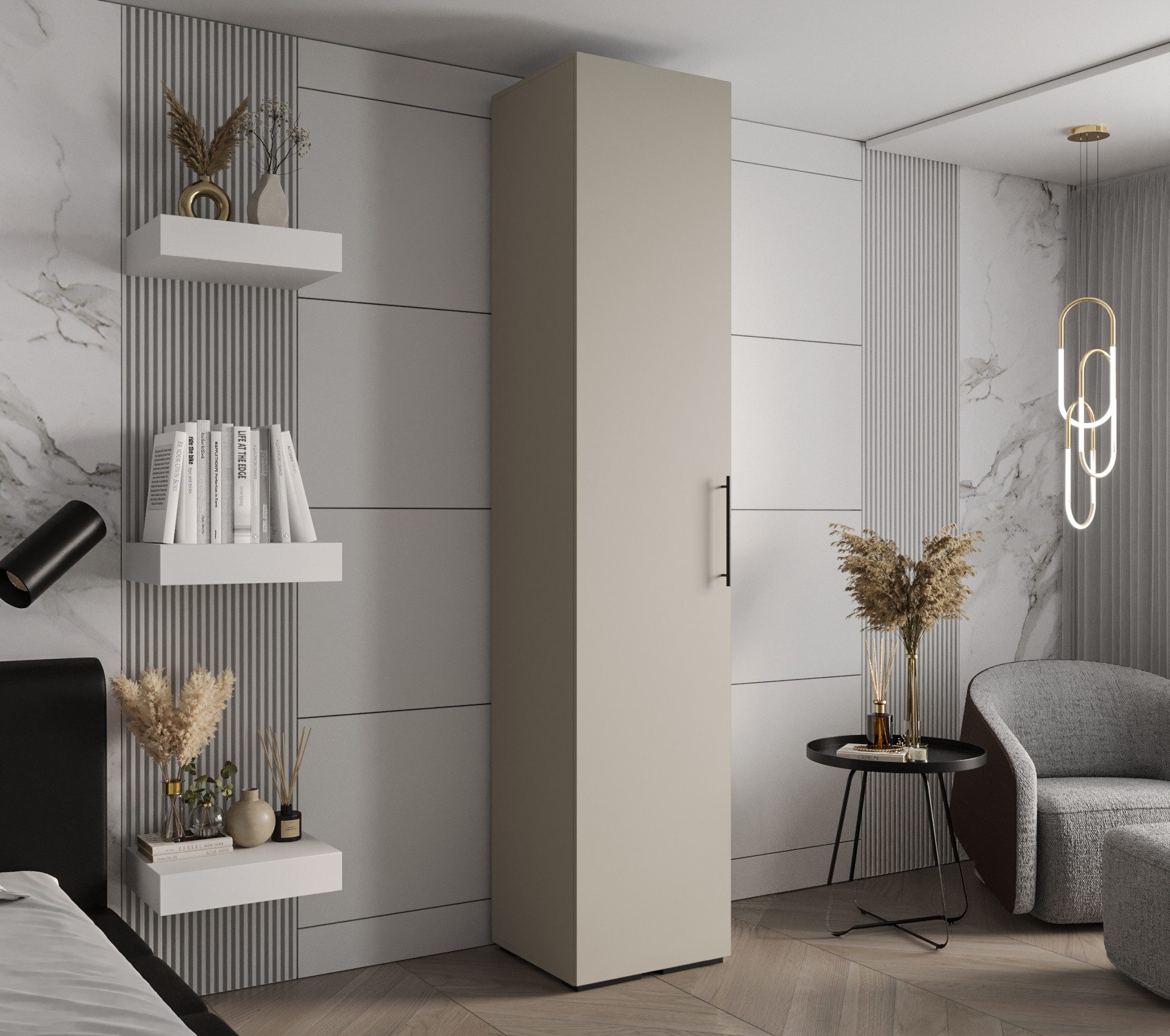 ABIKS MÖBEL Drehtürenschrank INOVA 3 Schlafzimmerschrank mit Kleiderstange günstig online kaufen