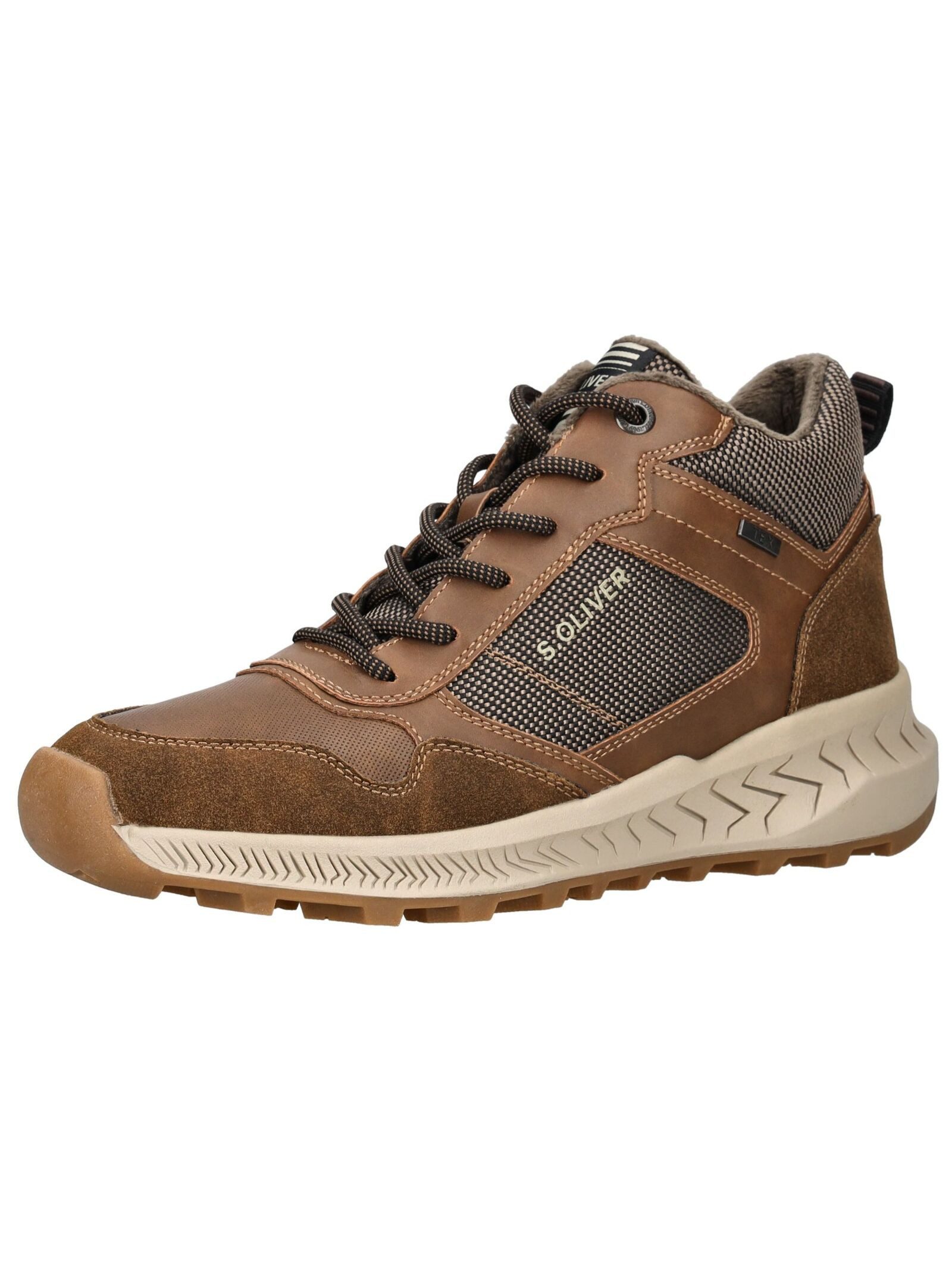 s.Oliver s.Oliver Stiefelette Lederimitat/Textil Schnürstiefelette