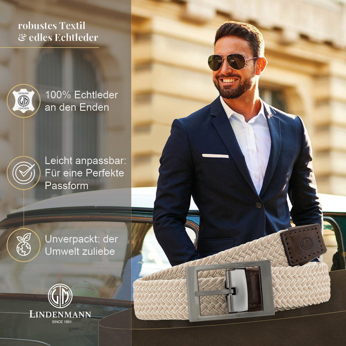 LINDENMANN Stretchgürtel günstig online kaufen