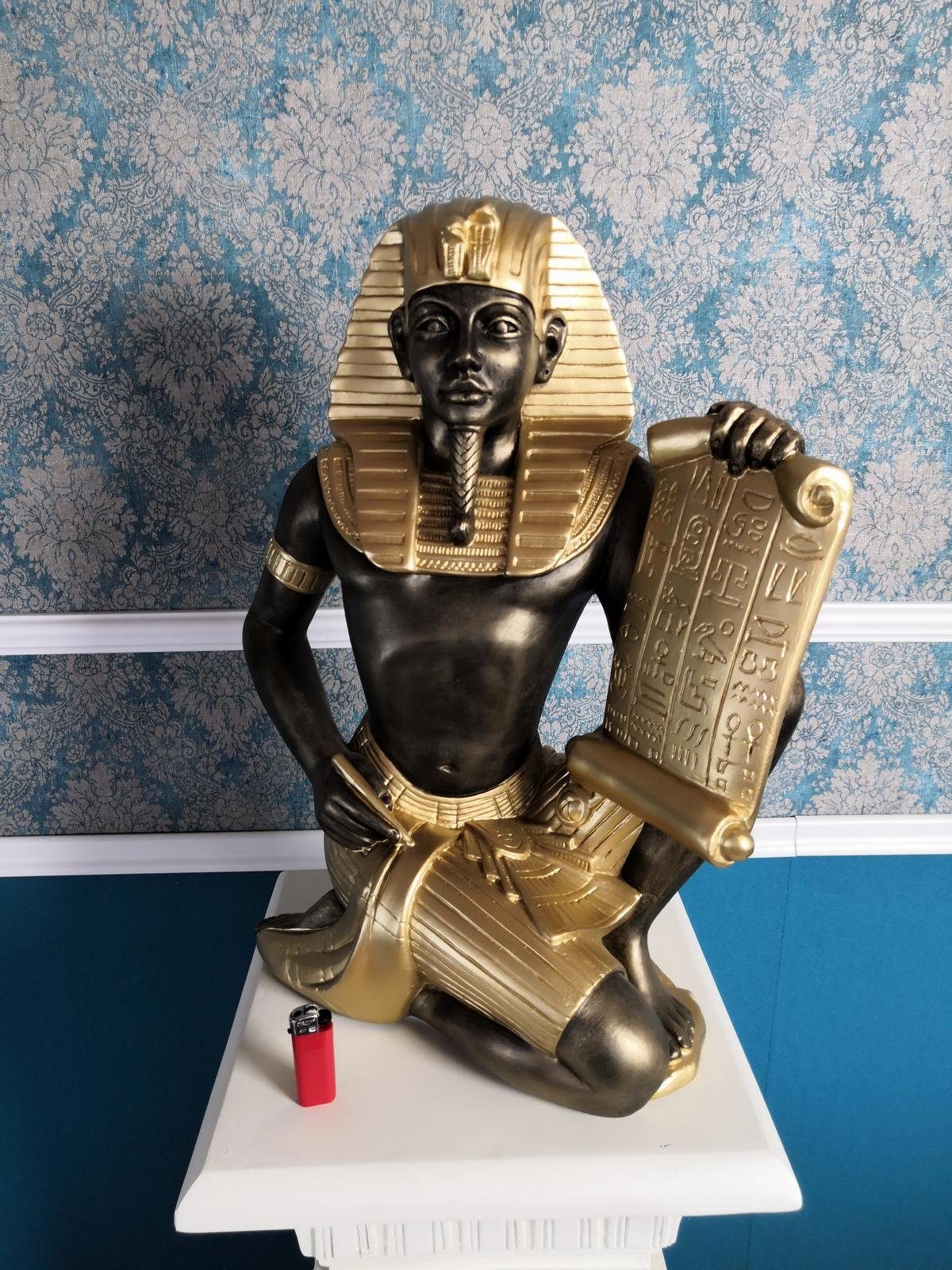 Skulptur Skulptur Figur Ägyptische Statue Skulpturen Deko JVmoebel Pharao Figuren