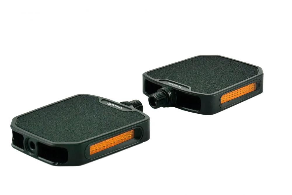 by.schulz Fahrradpedale By,Schulz Plattform-Pedal M-Line M.1 - 19 mm flach, Alu, 3M Grip Tape