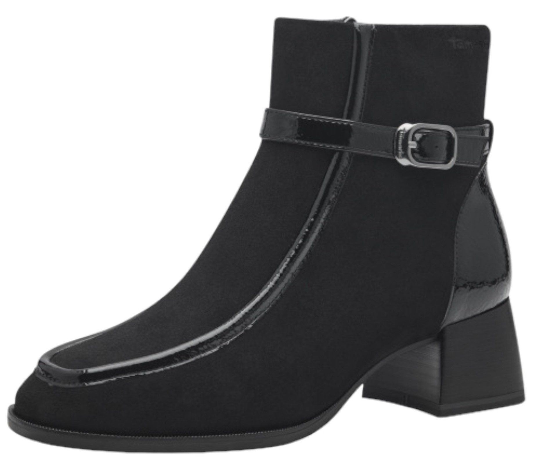 1-25036-43 001 Black Stiefelette