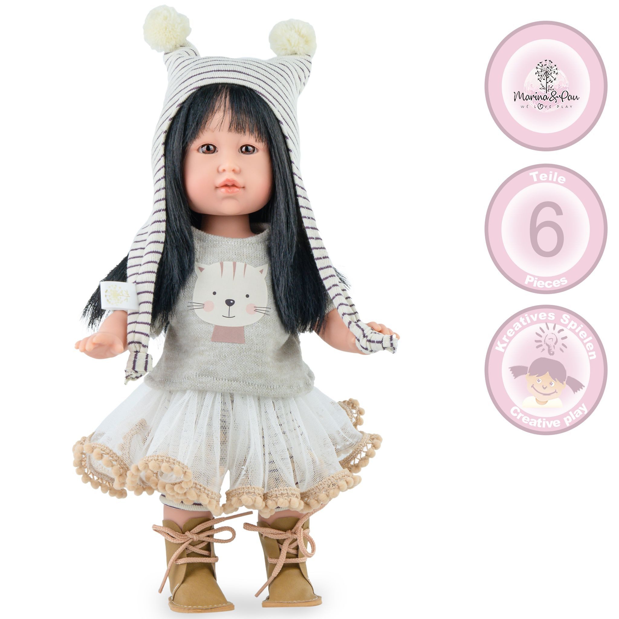 Marina & Pau Anziehpuppe Sia Misaki – Anziehpuppe für Kinder