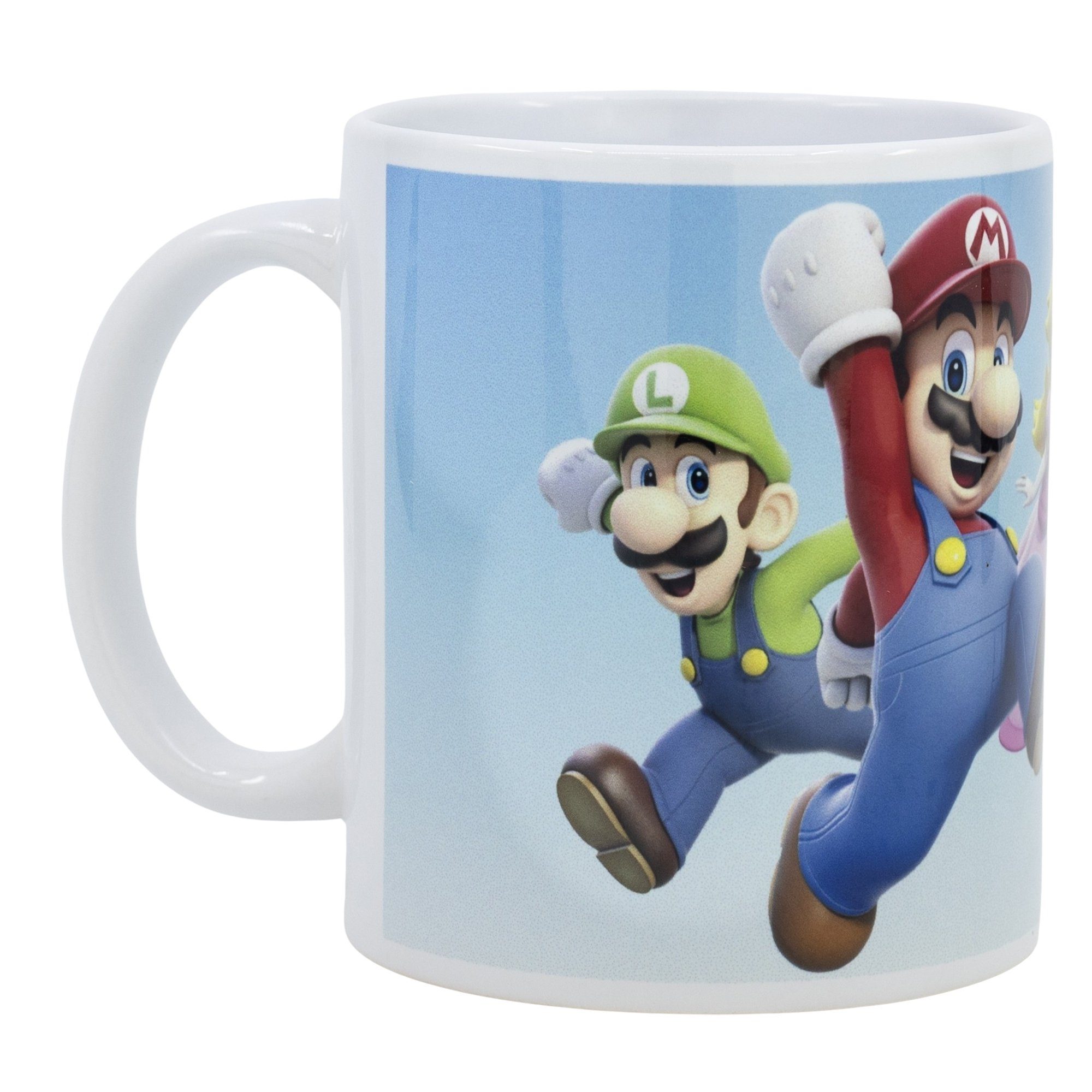 Super Mario Tasse Super Mario Luigi Freunde Gamer Kaffeetasse Teetasse Geschenkidee, Keramik, 330 ml