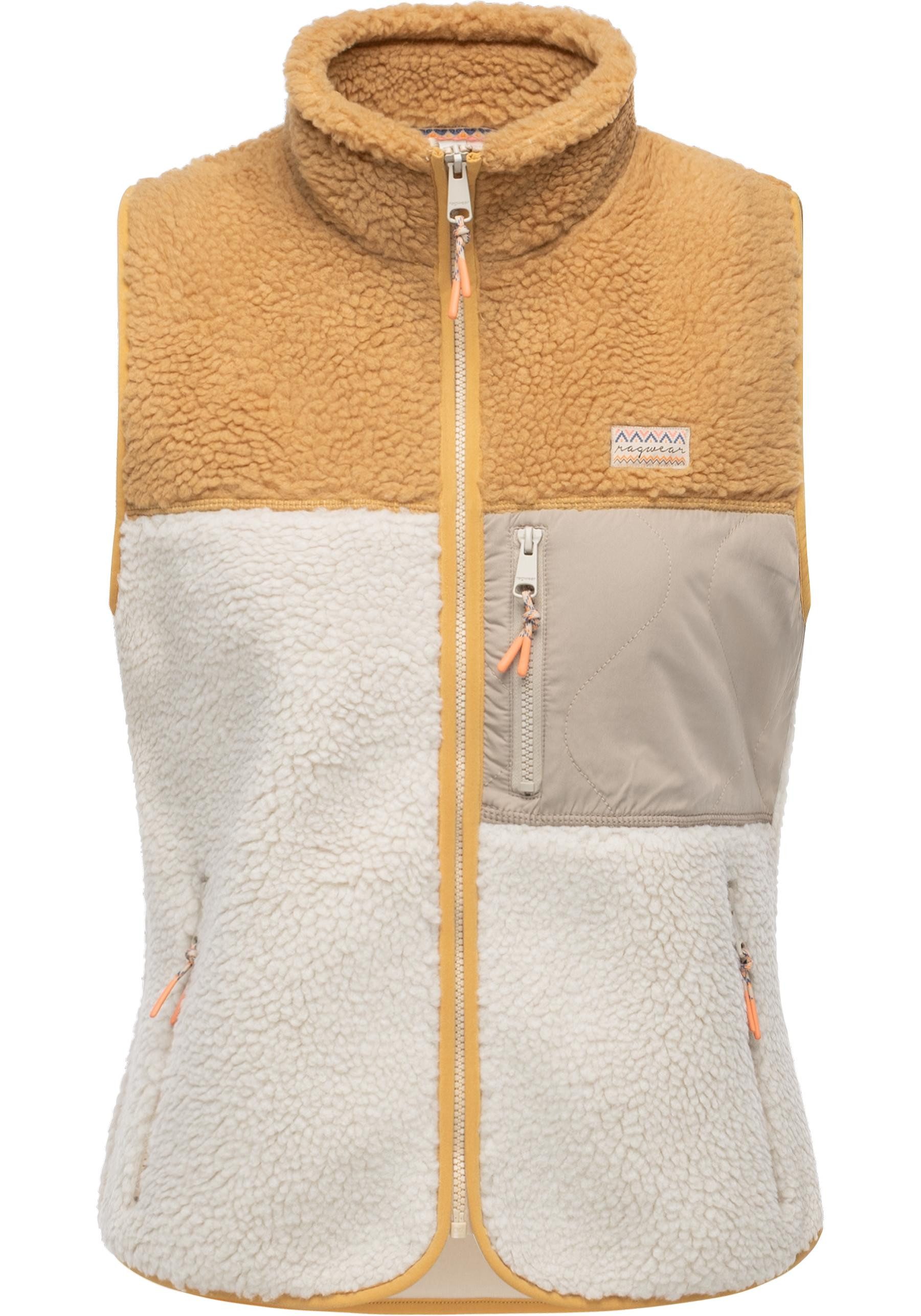 Ragwear Plüschweste Junni Bonded warme Damen günstig online kaufen
