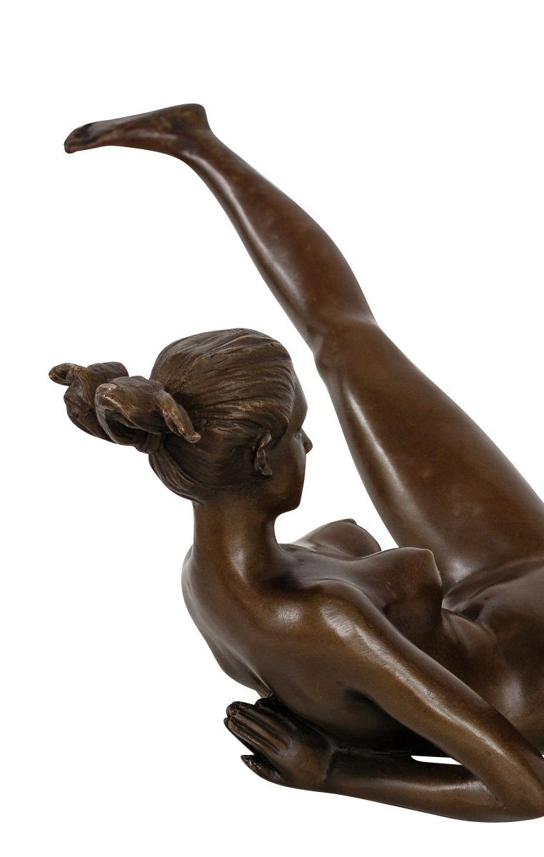erotische Bronze Erotik Bronzeskulptur Akt Statue Aubaho Skulptur Kunst Figur Antik-St
