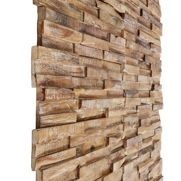 vidaXL Wandpaneel 3D-Wandverkleidung 10 Stk 1,01 m² Massivholz Teak