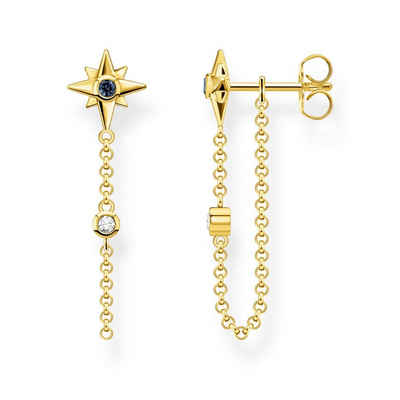 THOMAS SABO Paar Ohrhänger Ohrhänger für Royalty Stern Goldfarben