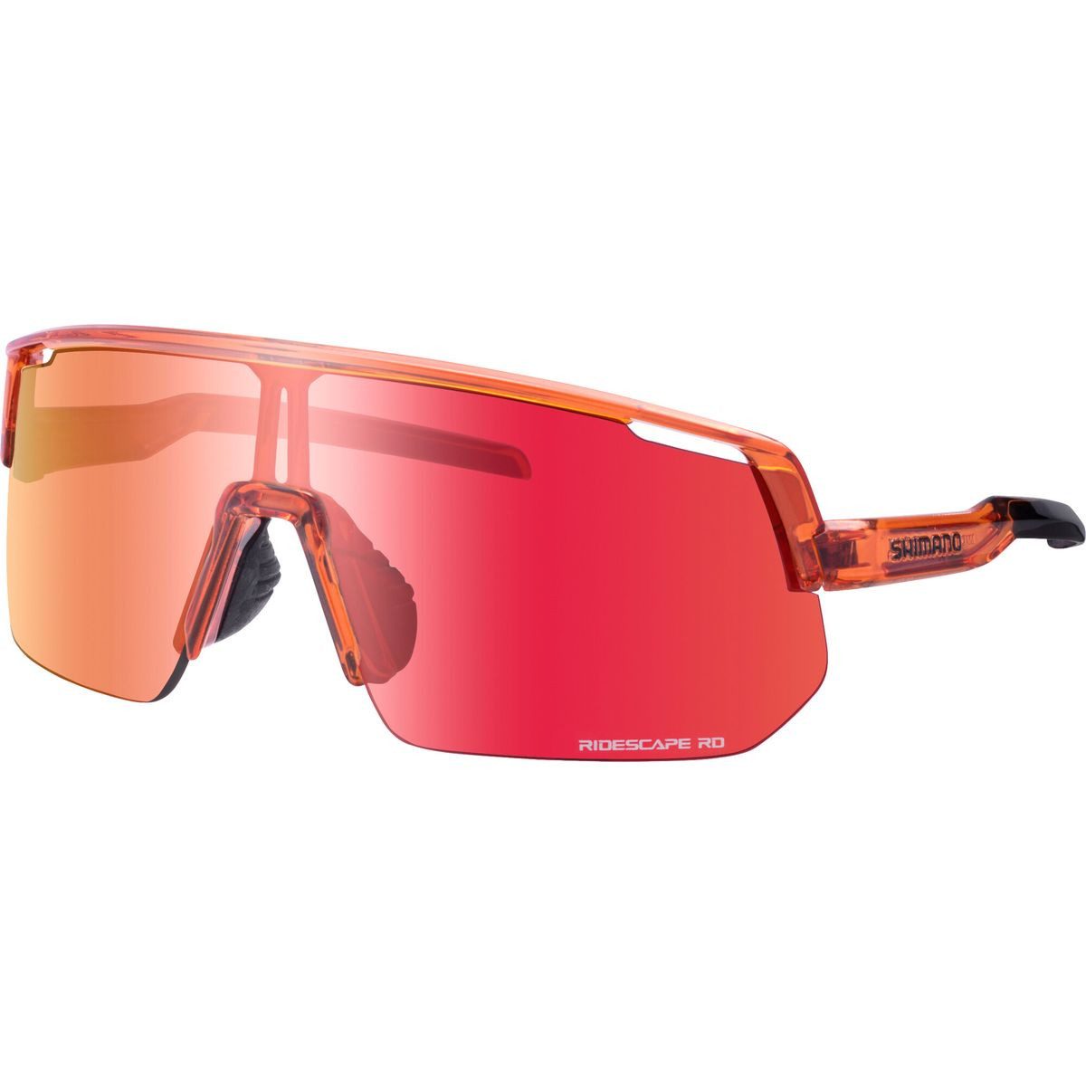 Shimano Fahrradbrille Technium L Road, Unisex-Brille mit breitem Sichtfeld, RIDESCAPE-Glas für Kontrast