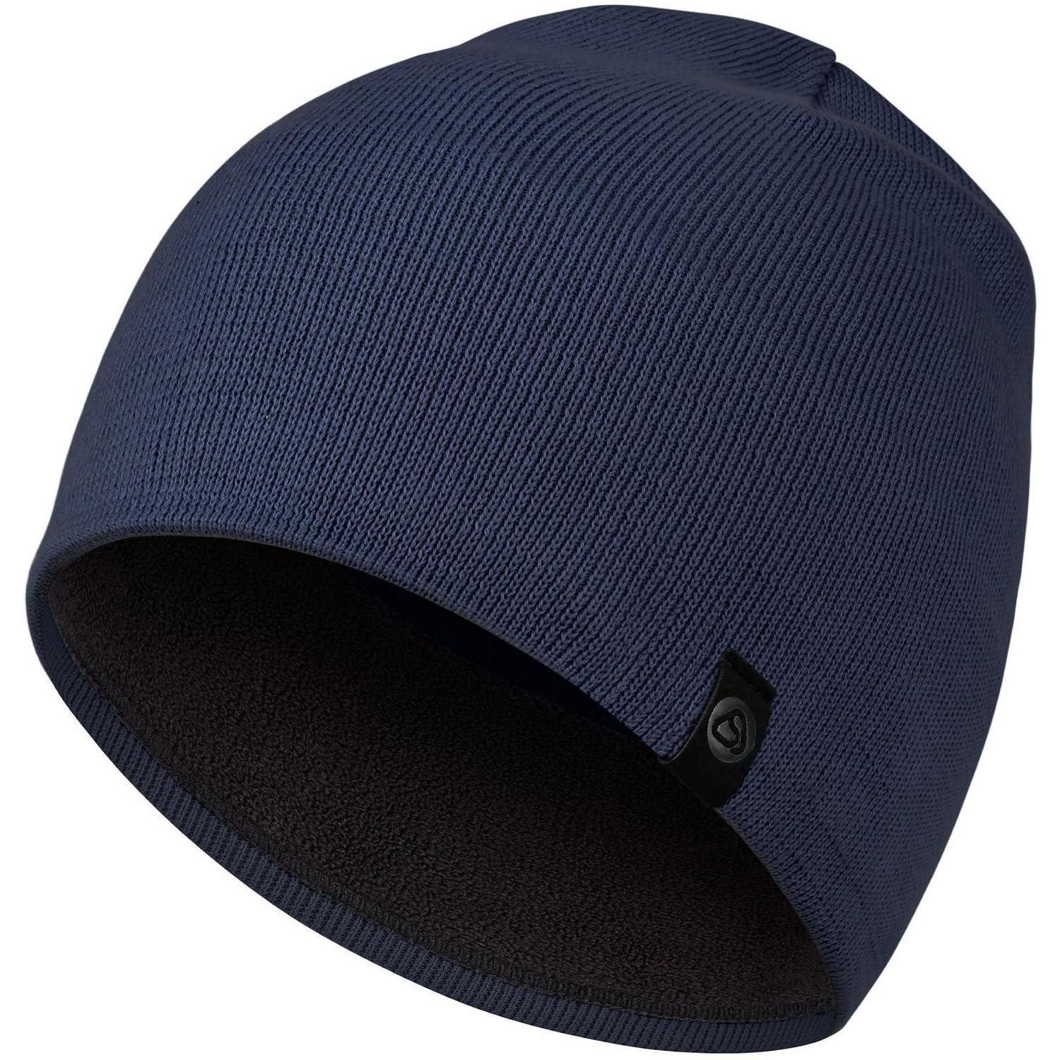 LuxusKollektion Strickmütze Strickmütze Unisex Blau Baumwolle Winter (1-St)